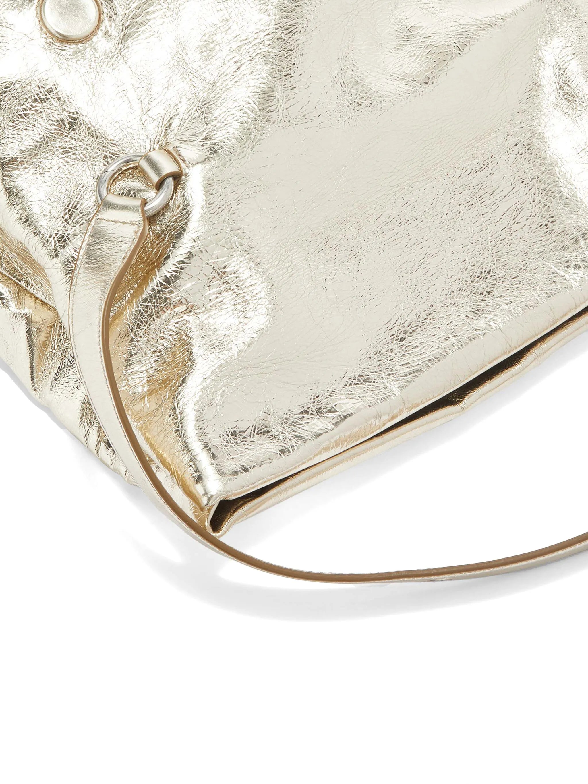 small Rollup leather shoulder bag