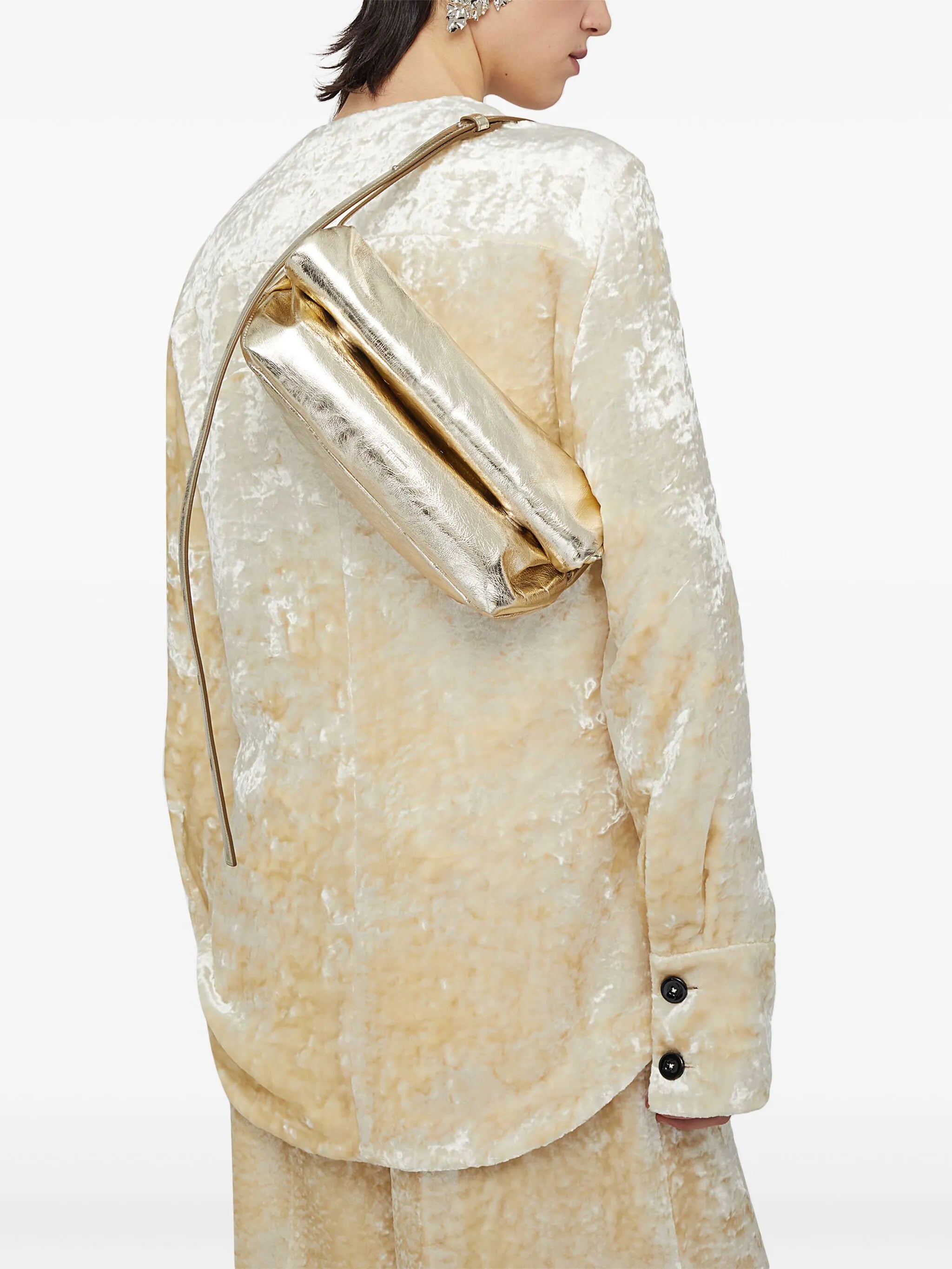 small Rollup leather shoulder bag