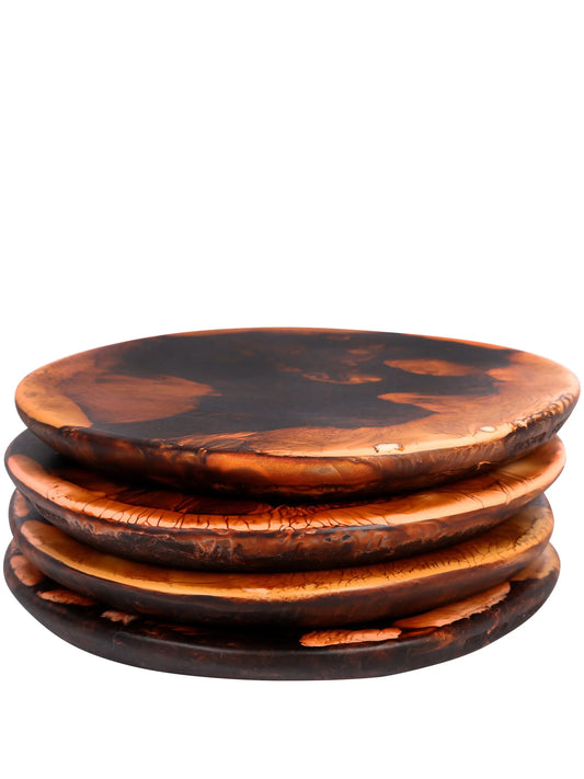 distressed-effect coasters (set of four)