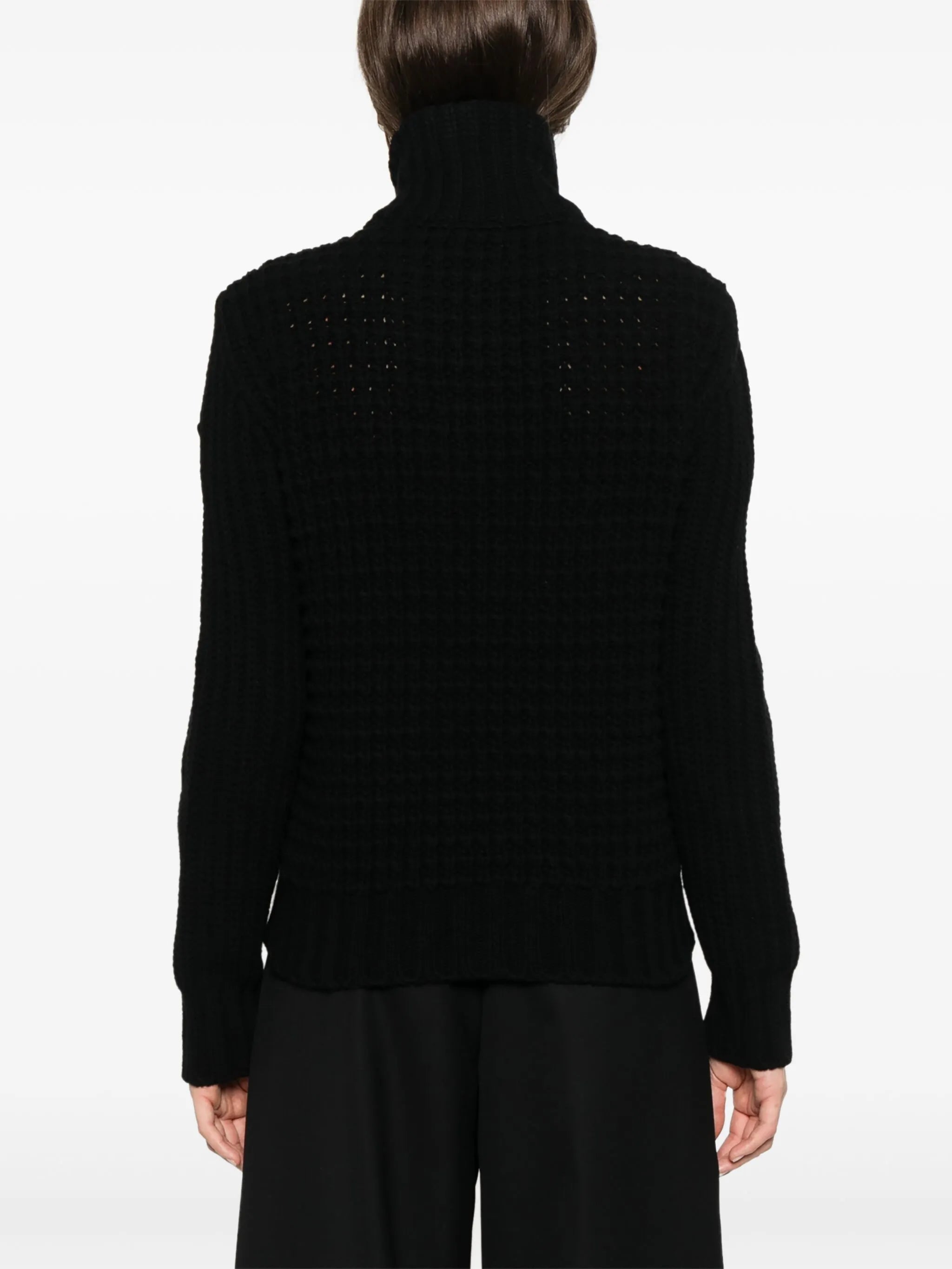 padded-panel cardigan