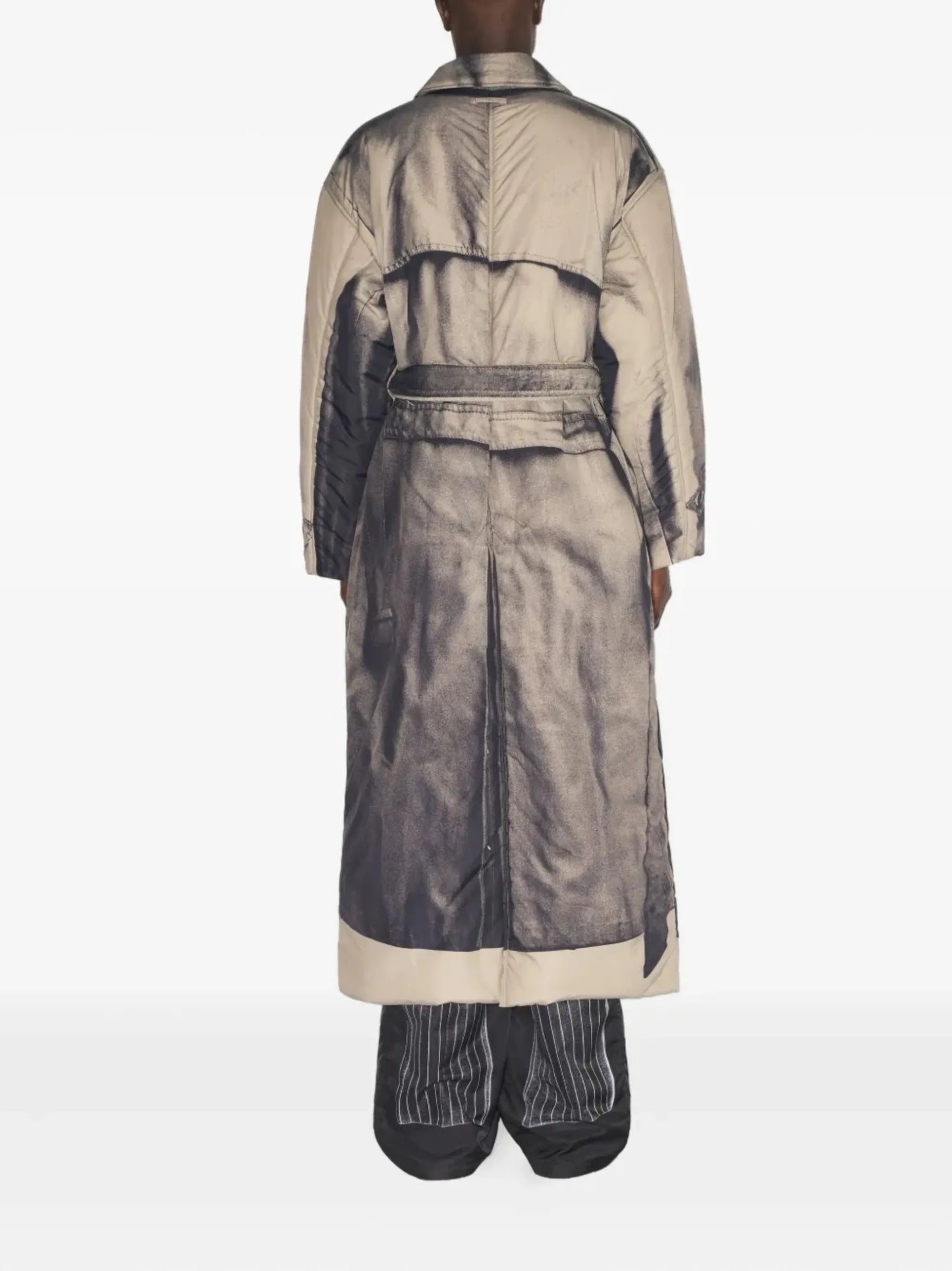 trompe l'oeil padded coat