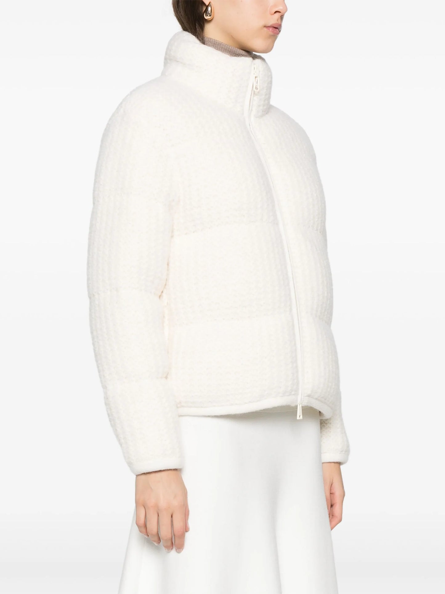knitted puffer jacket