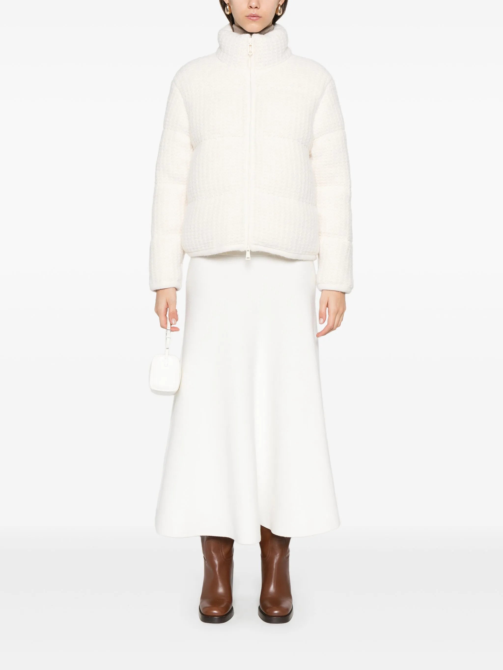 knitted puffer jacket