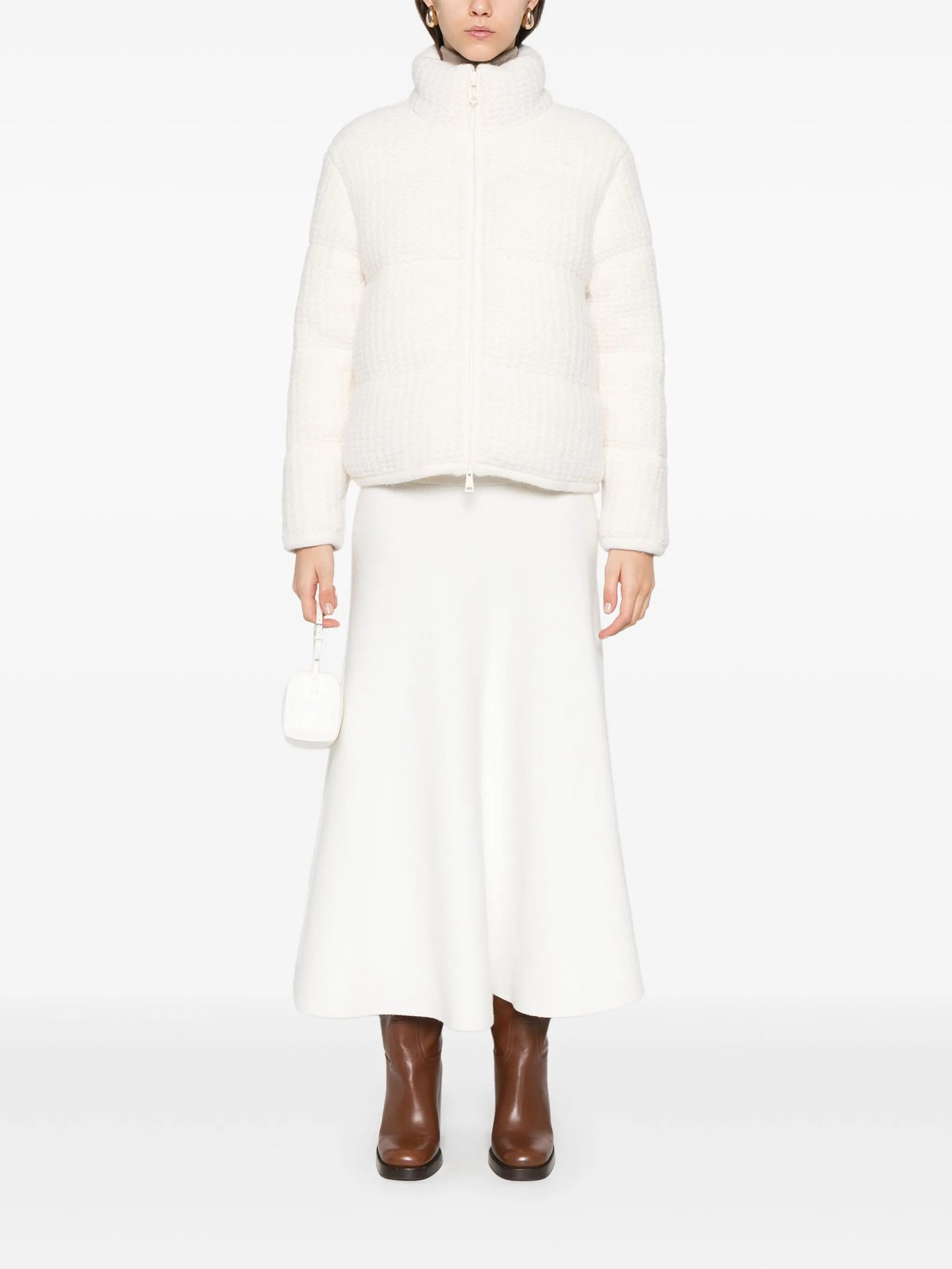 knitted puffer jacket