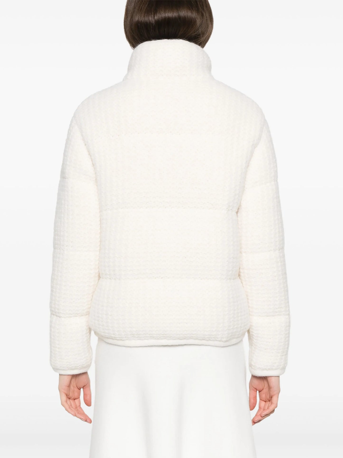 knitted puffer jacket