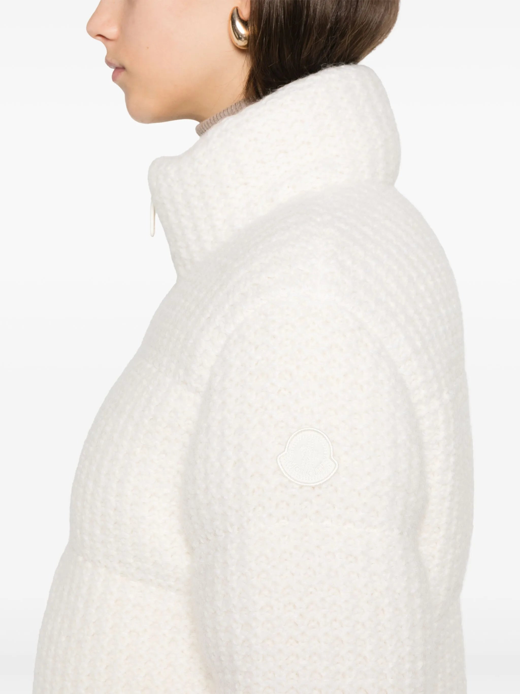 knitted puffer jacket