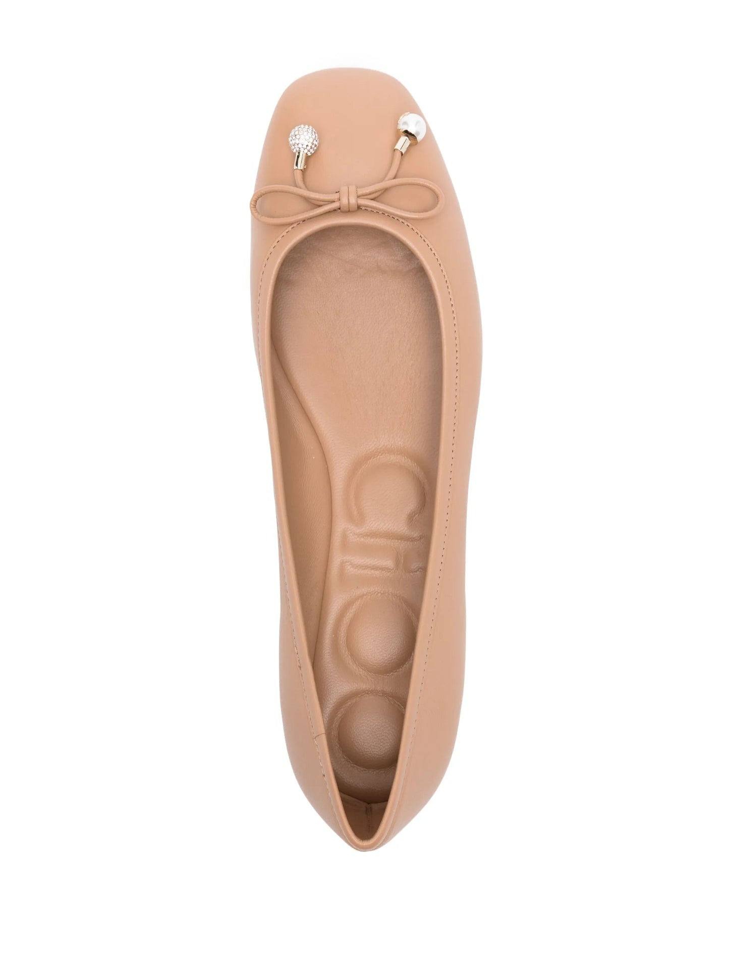 Elme leather ballerina shoes