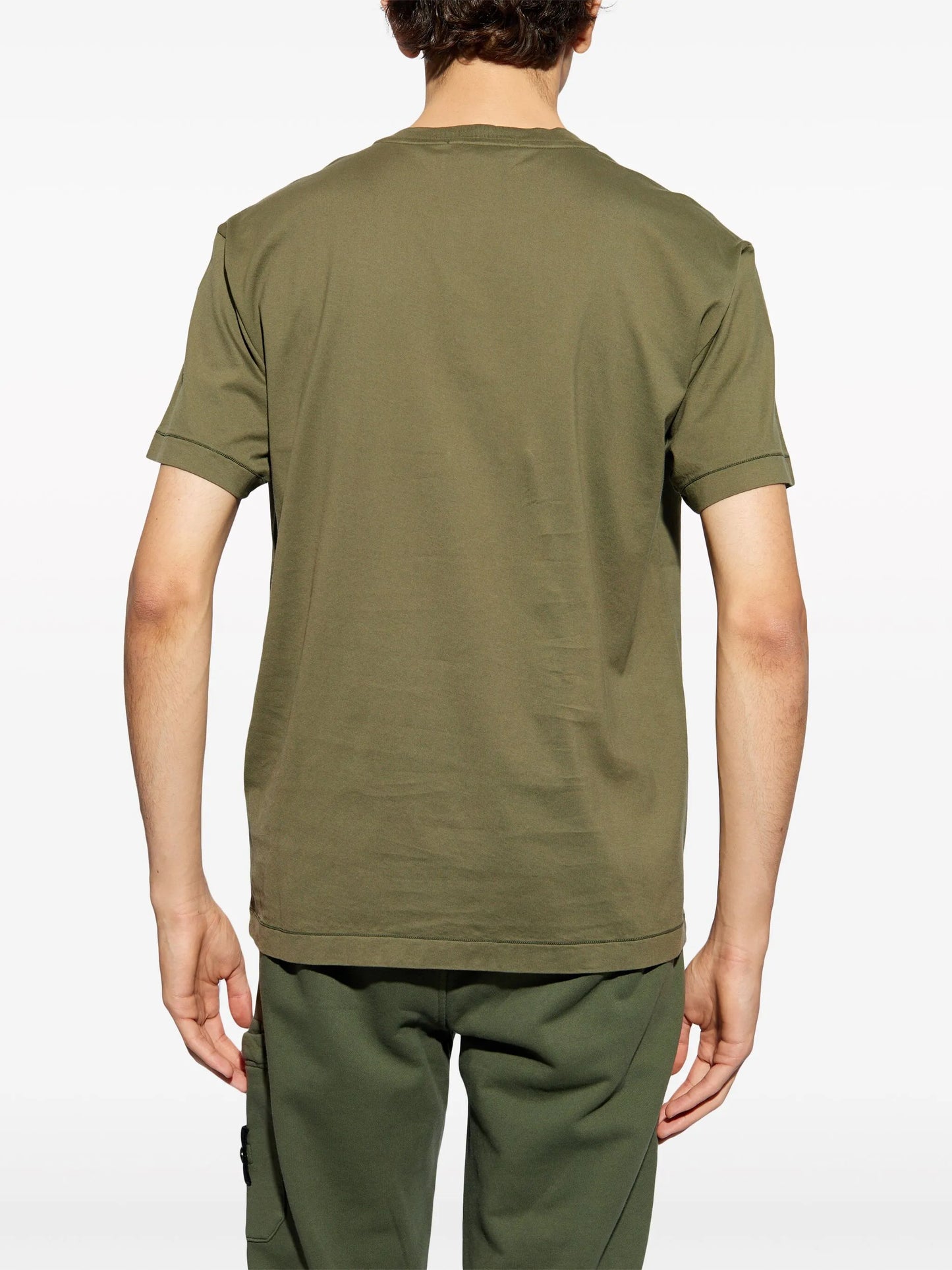 Compass-appliqué cotton T-shirt