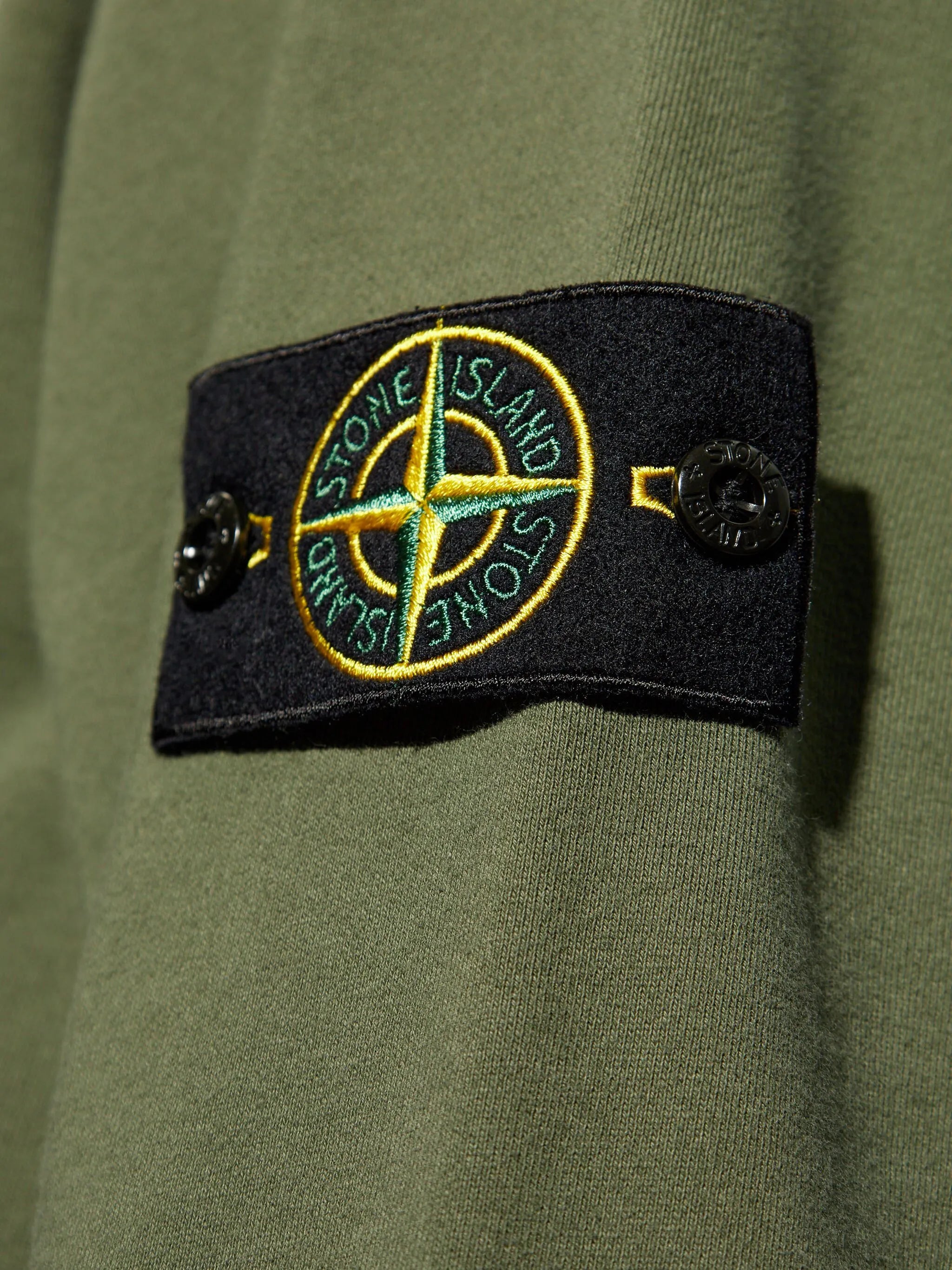 Compass-badge cotton sweatshirt