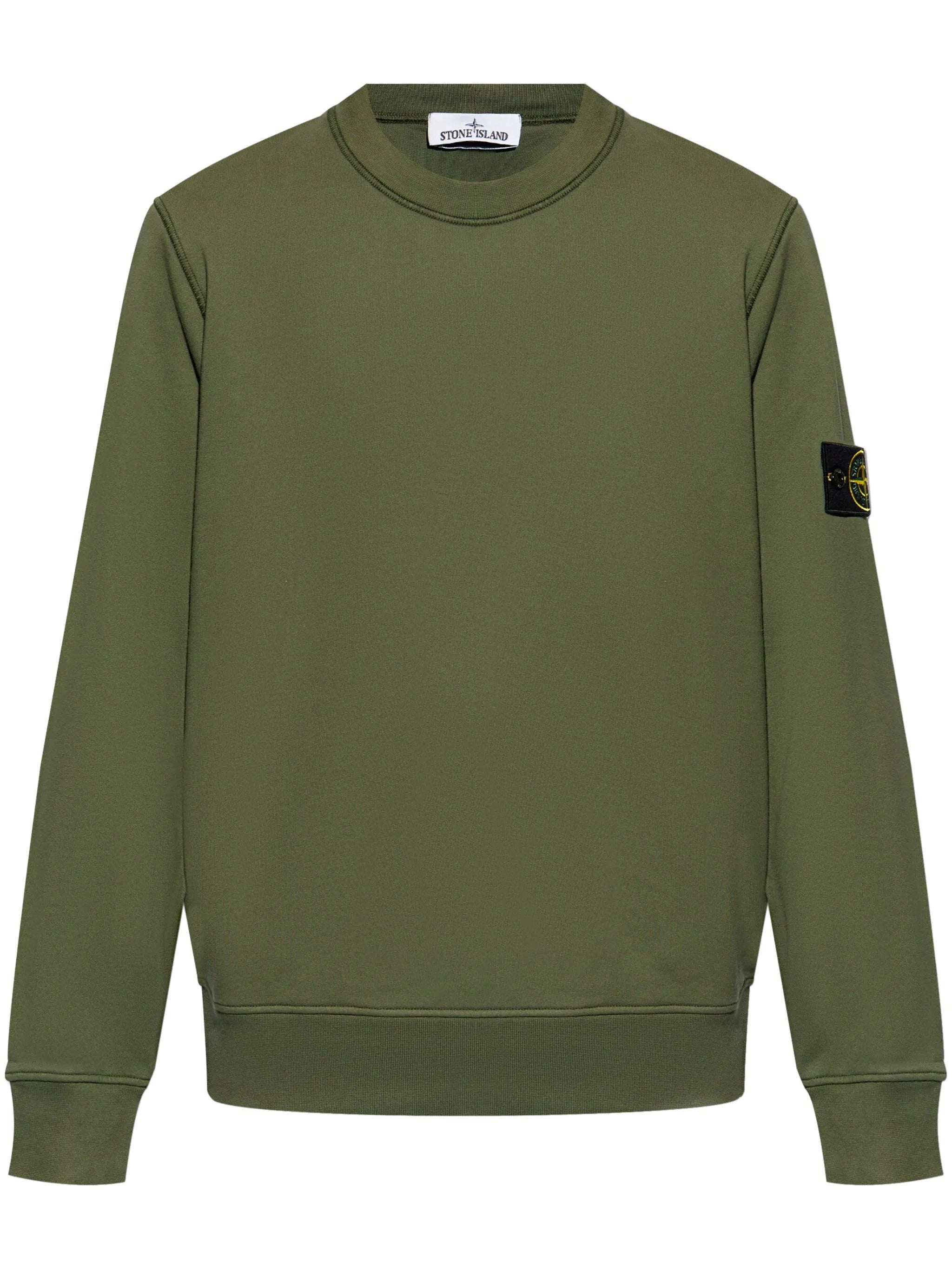 Compass-badge cotton sweatshirt