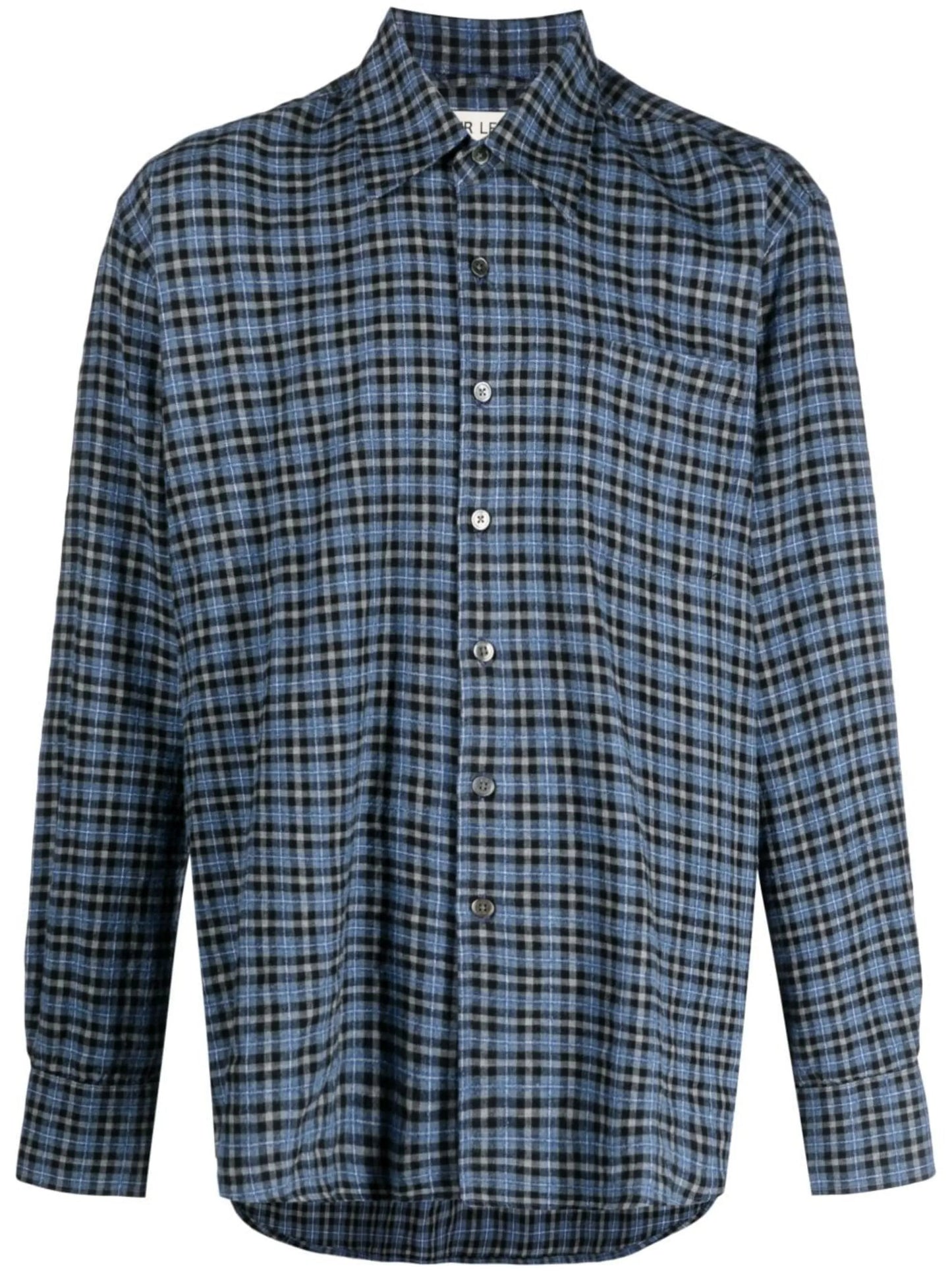Above checked shirt