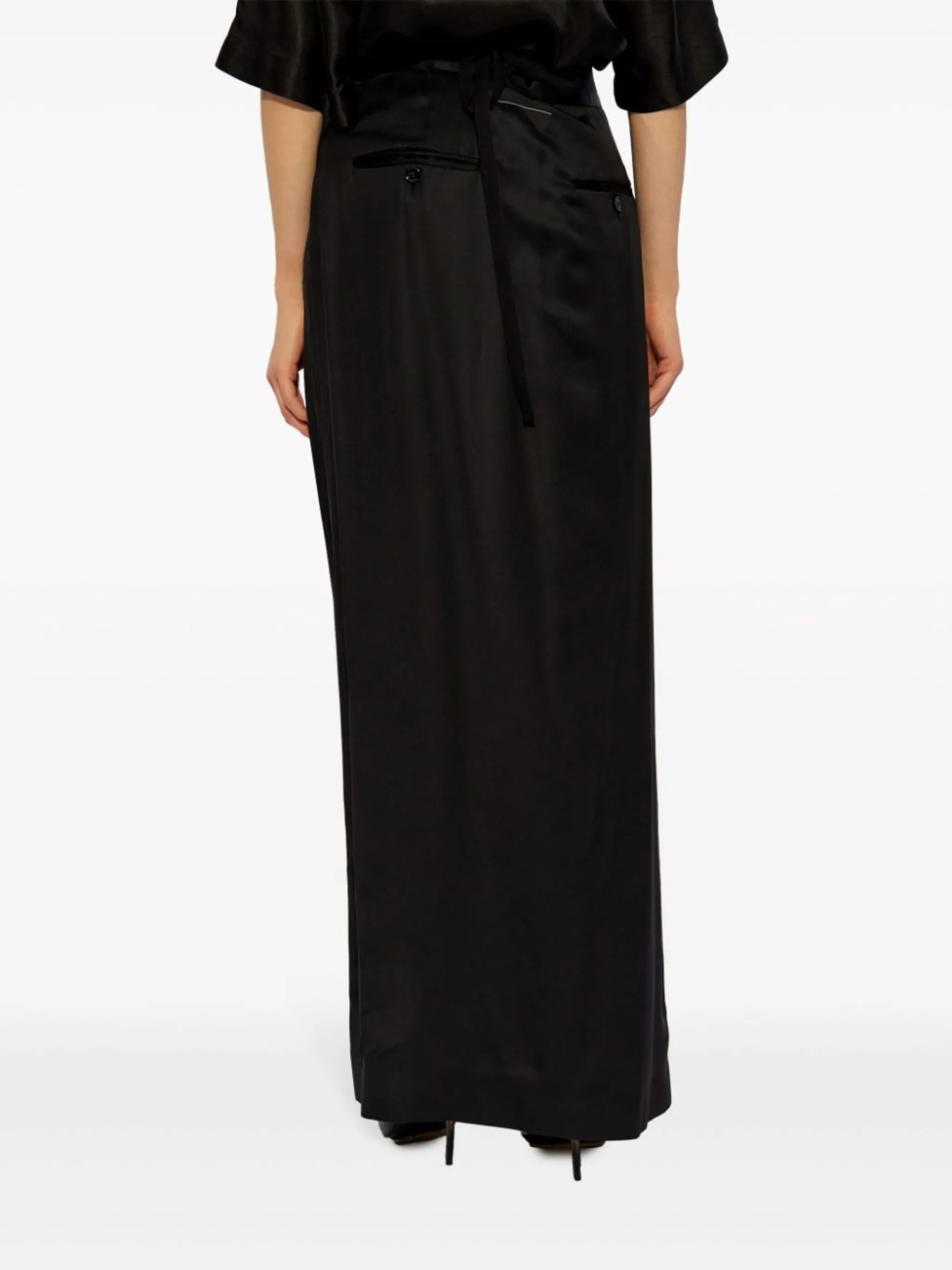 satin maxi skirt