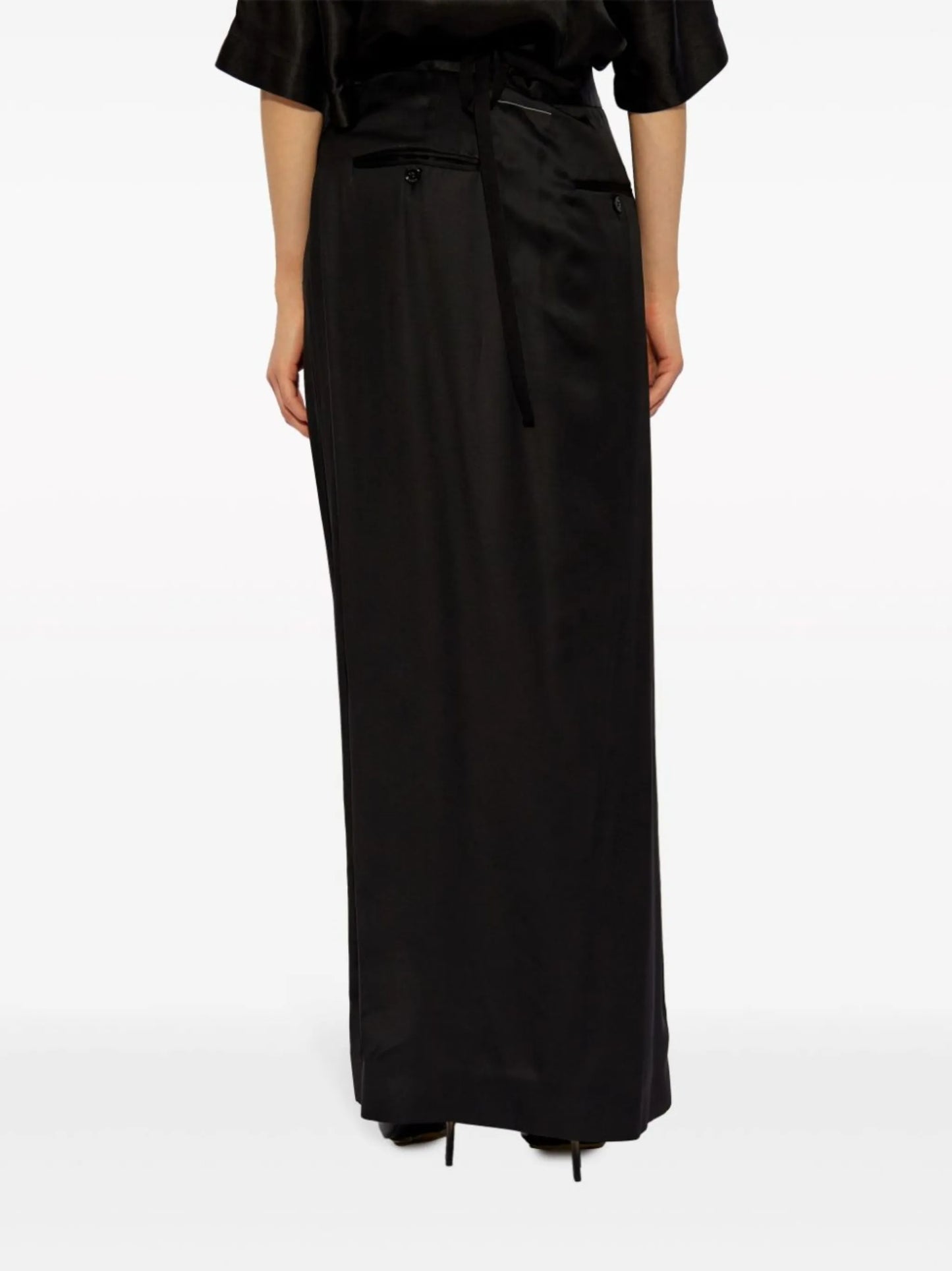 satin maxi skirt