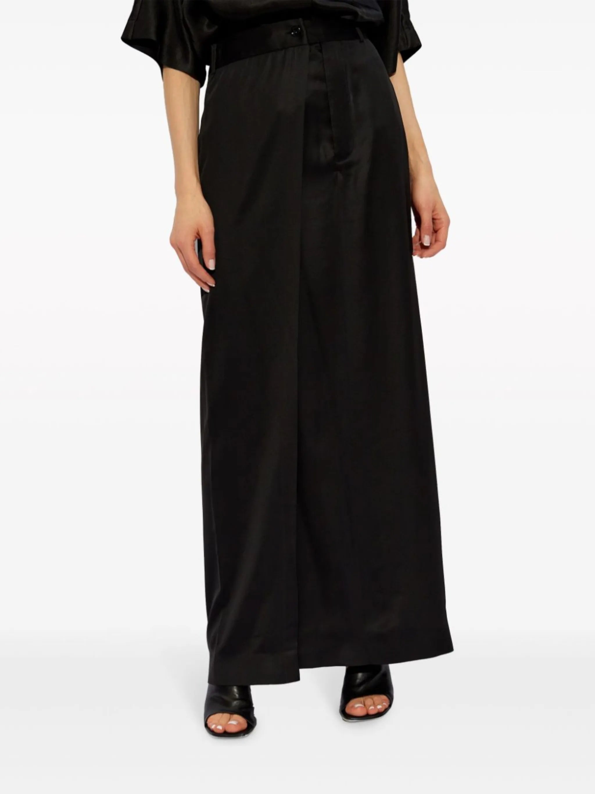 satin maxi skirt