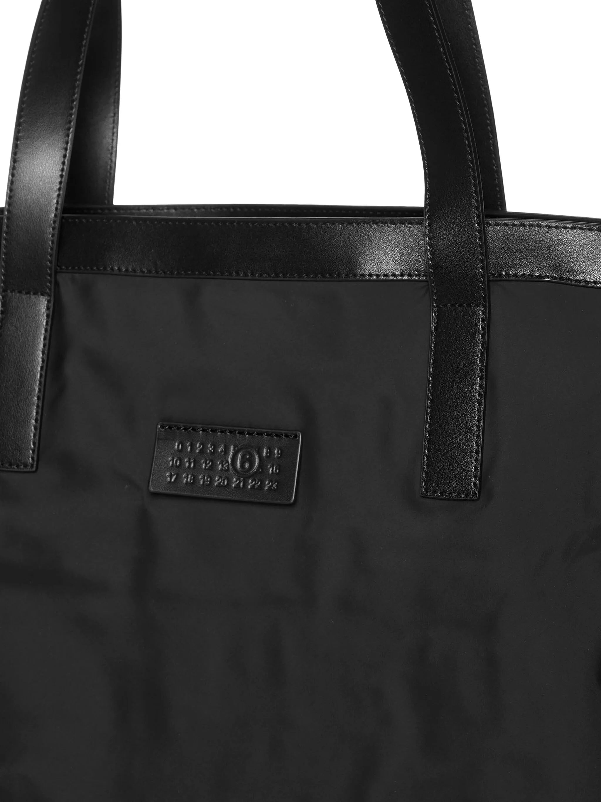 Anatomic logo-appliqué tote bag