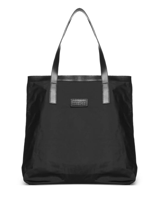 Anatomic logo-appliqué tote bag