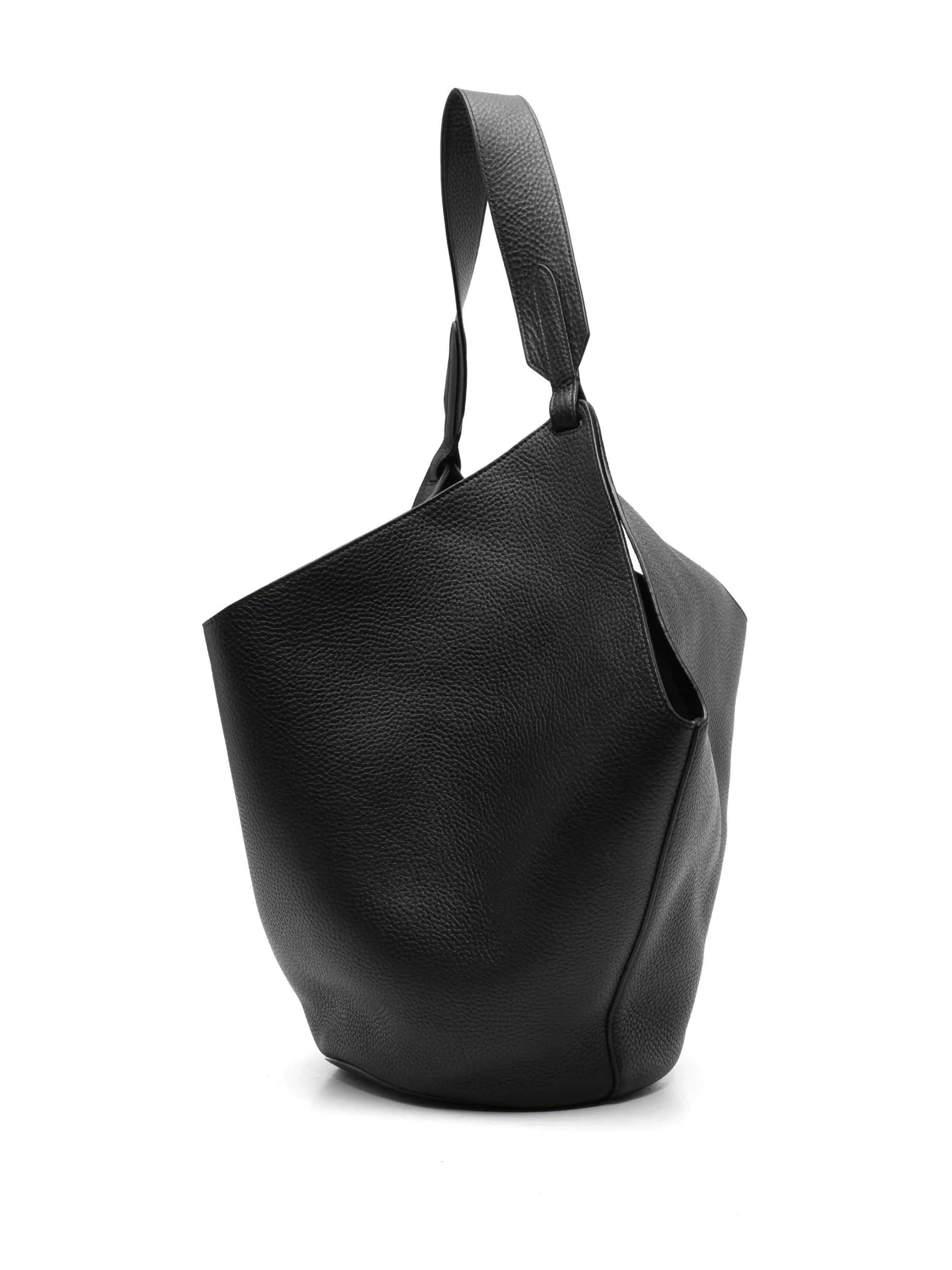medium Lotus leather tote bag