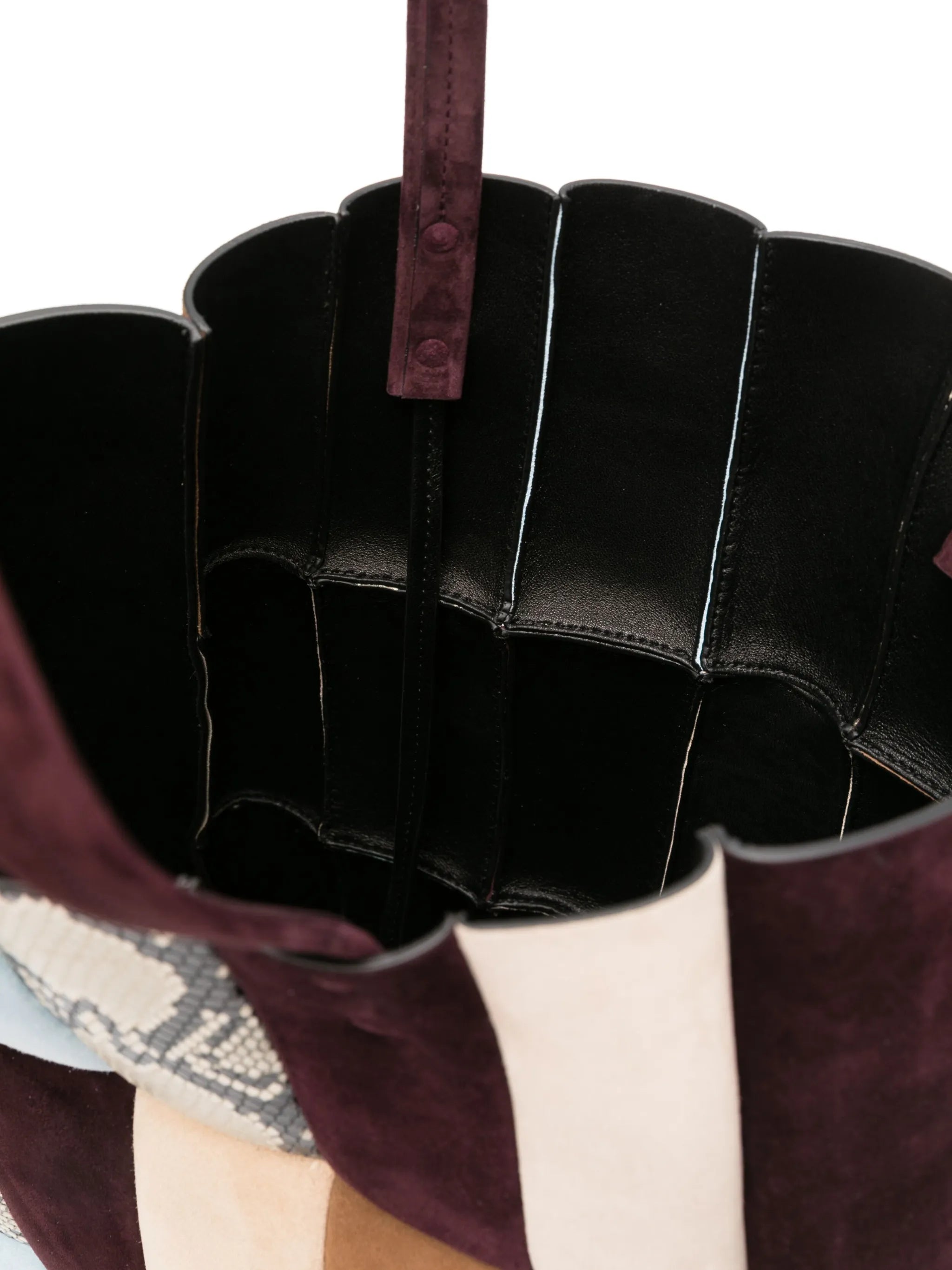 Zoe patchwork-design tote bag