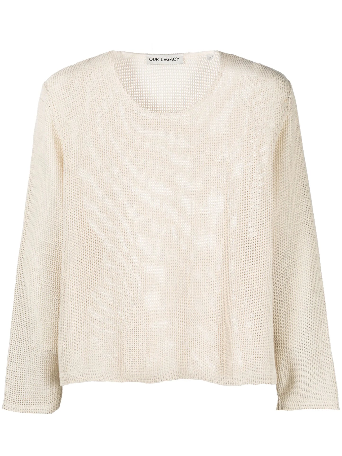 round-neck knitted jumper