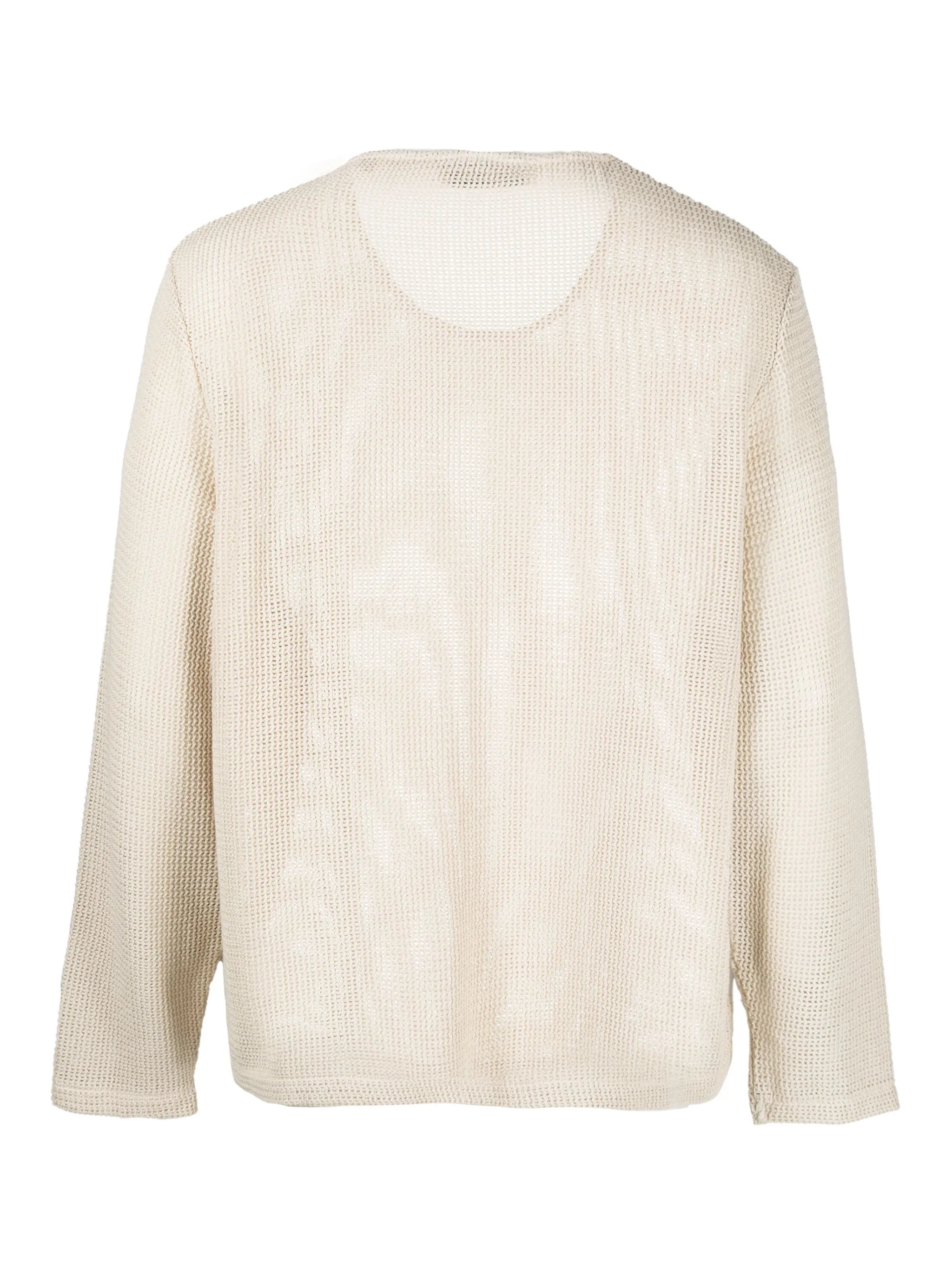 round-neck knitted jumper
