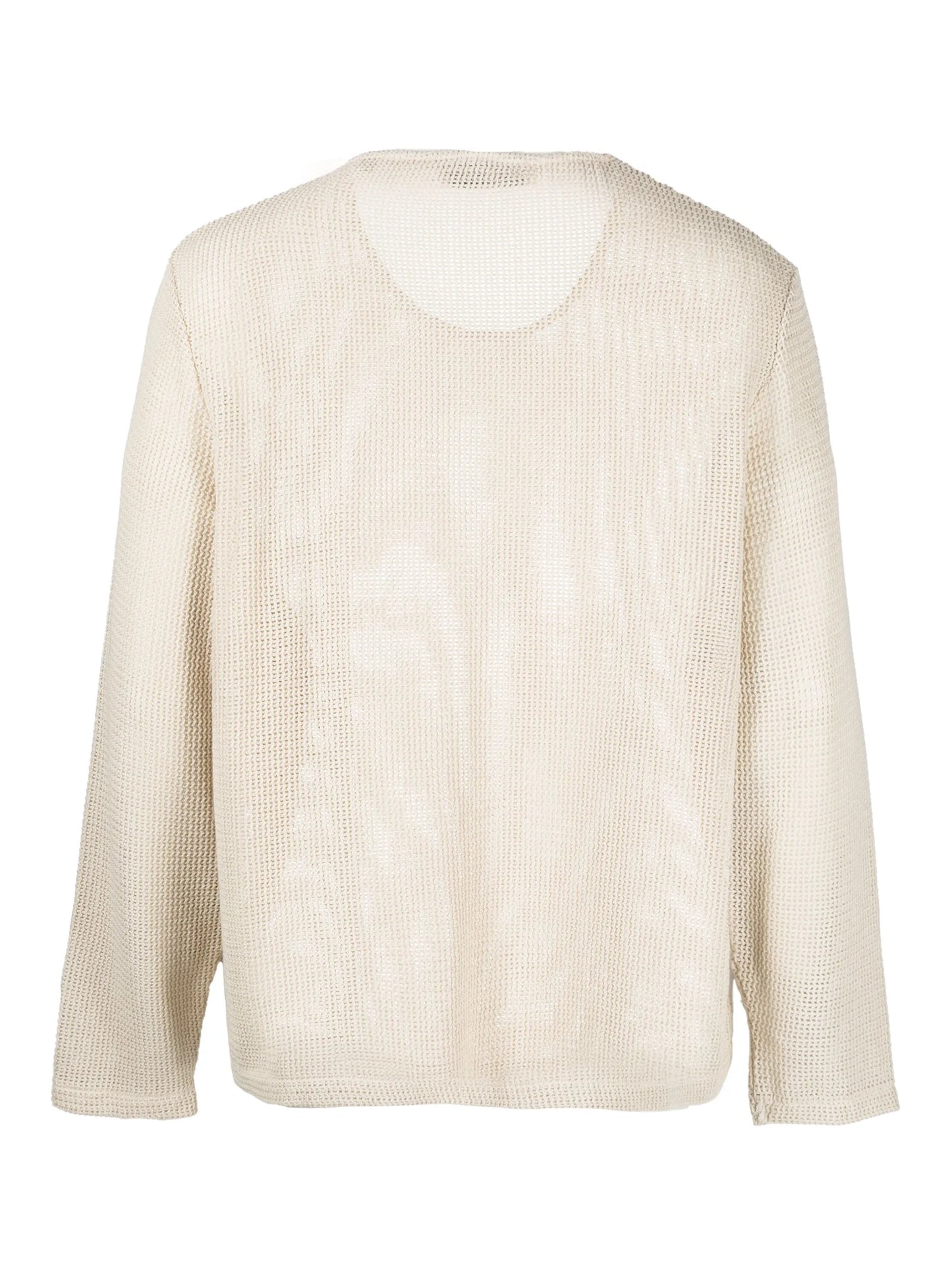 round-neck knitted jumper