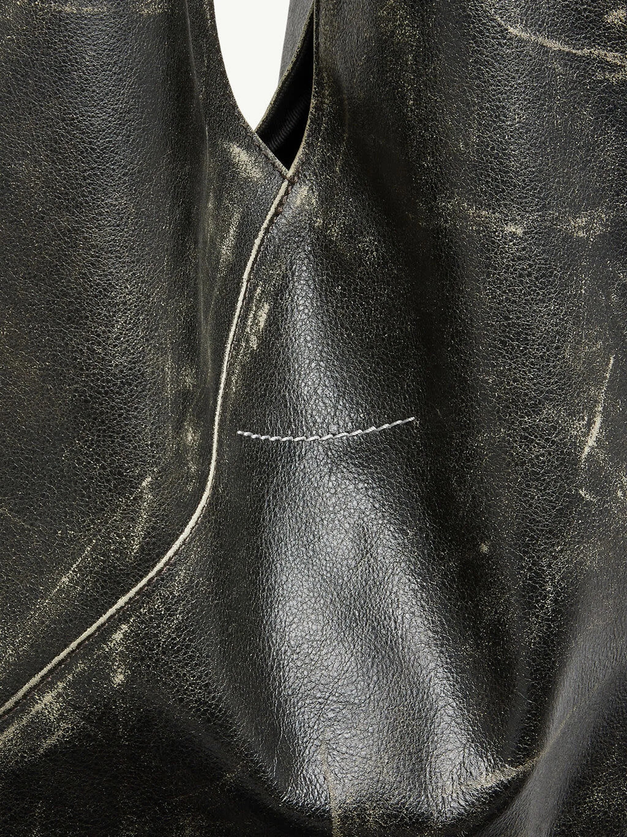 Japanese leather tote bag