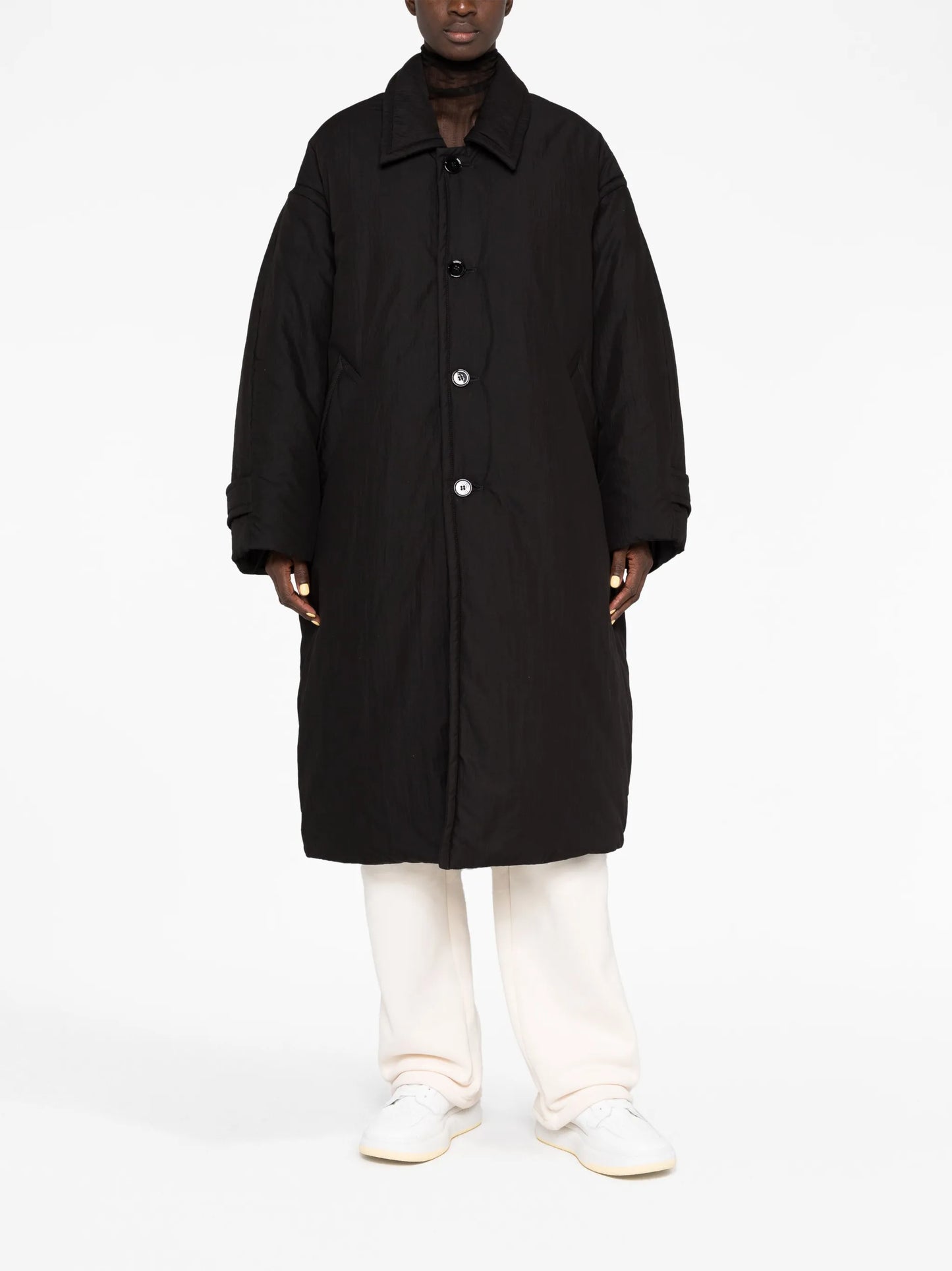 belted puffer coat