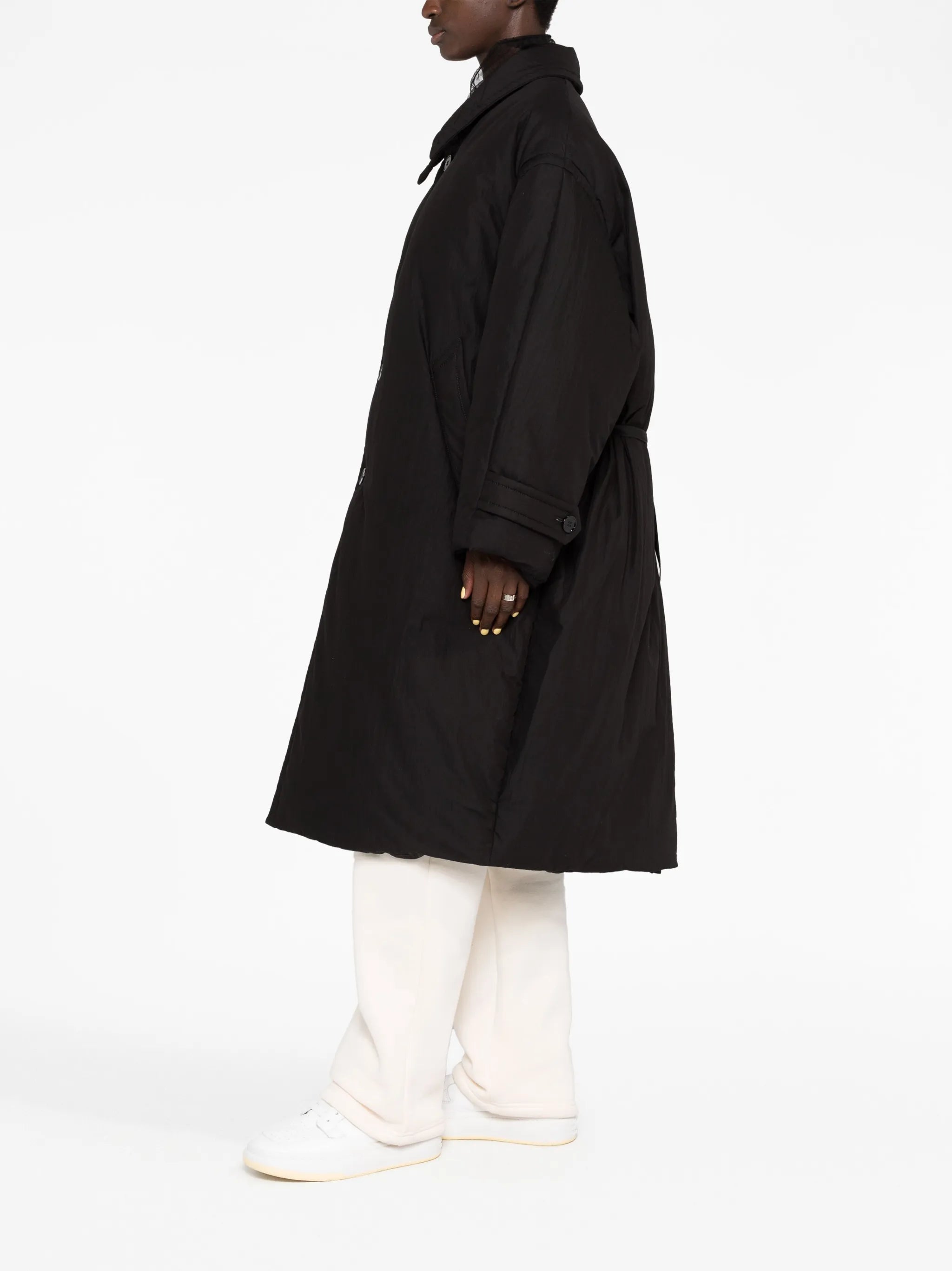 belted puffer coat
