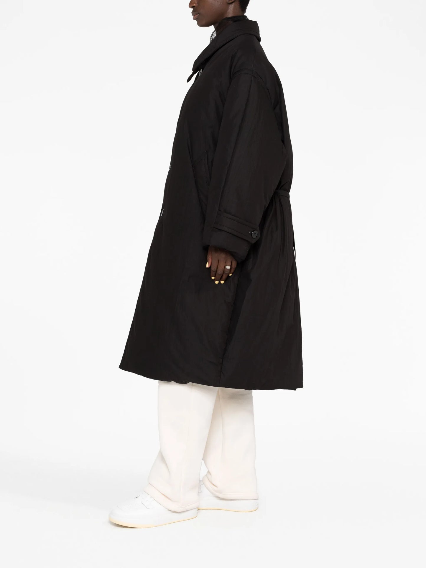 belted puffer coat