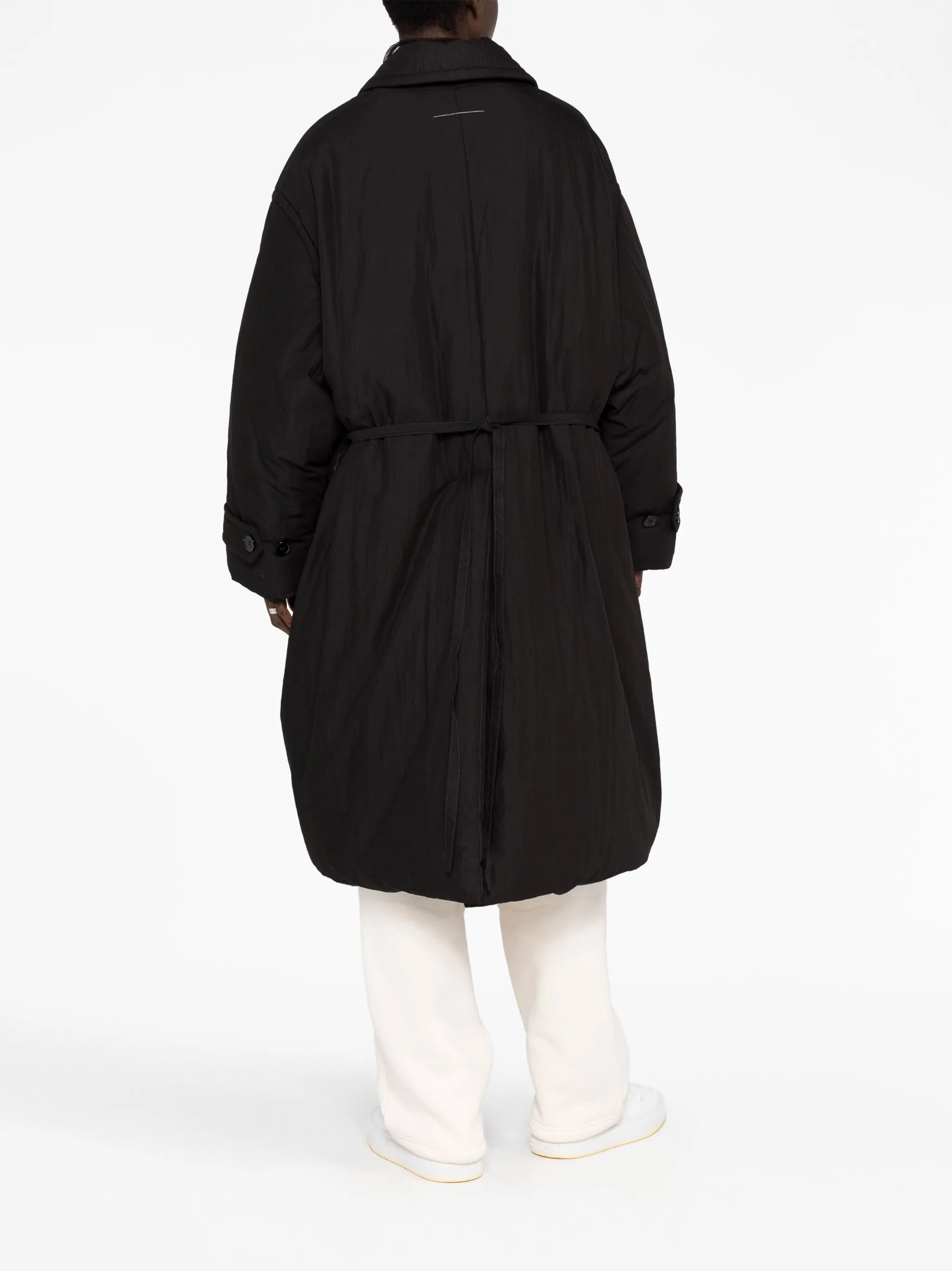 belted puffer coat