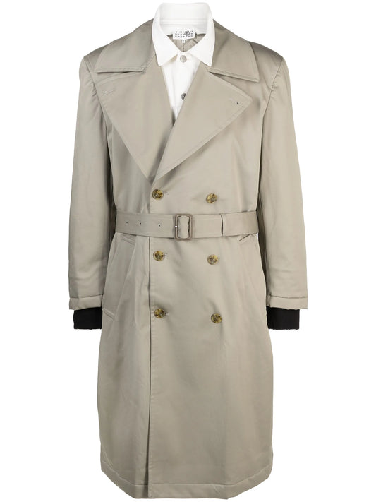 belted double-breasted coat