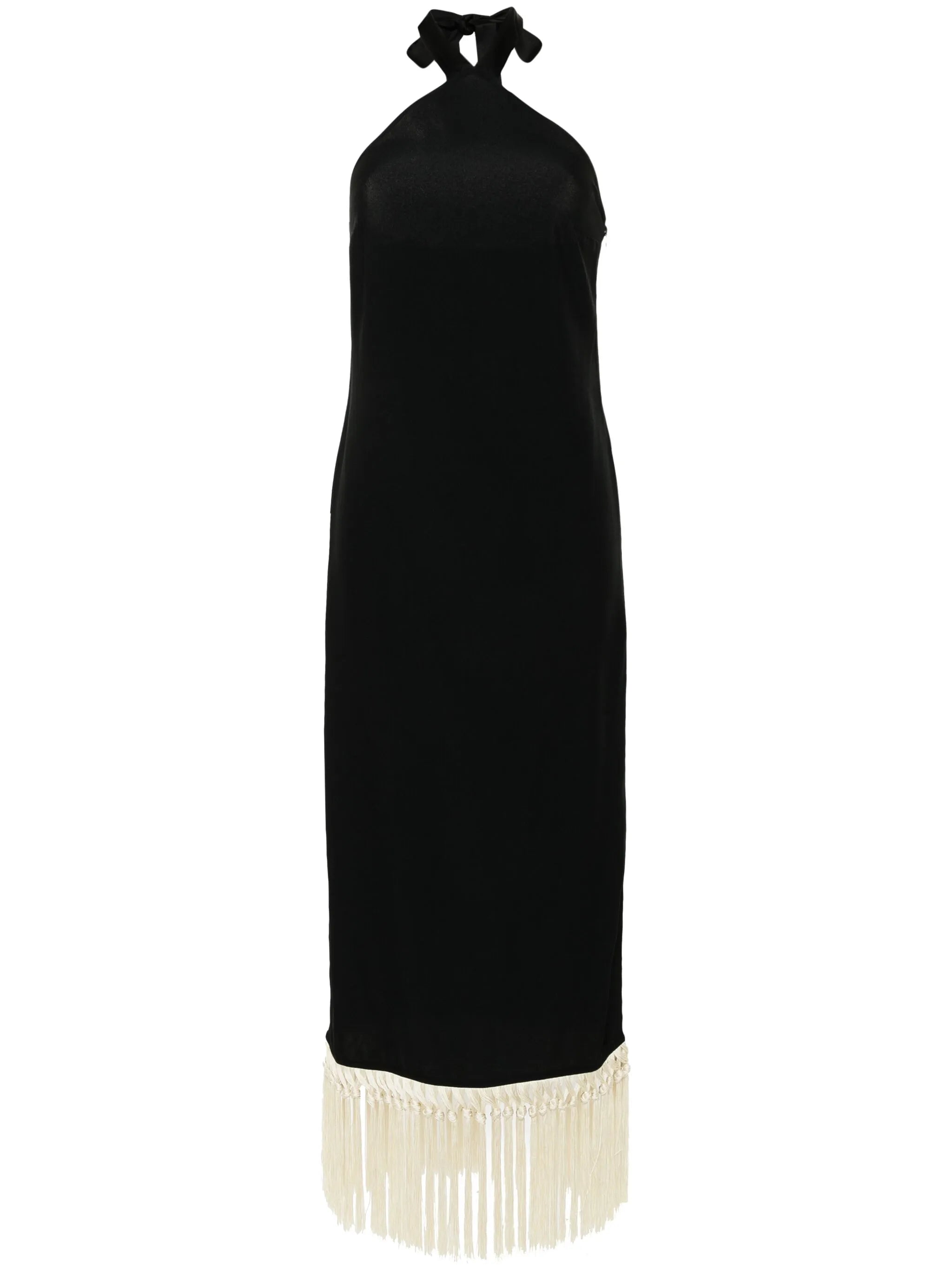 halterneck midi dress