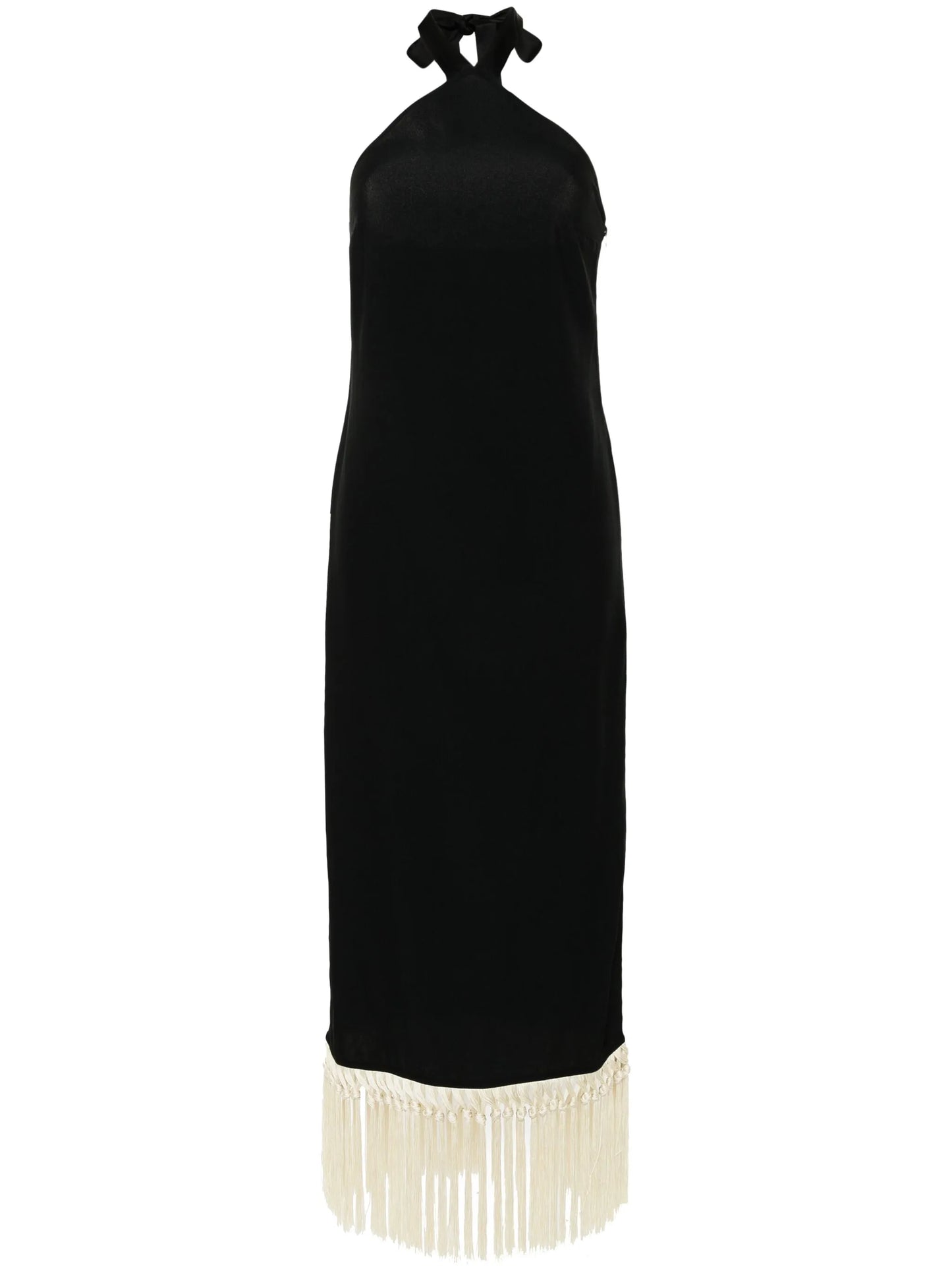 halterneck midi dress