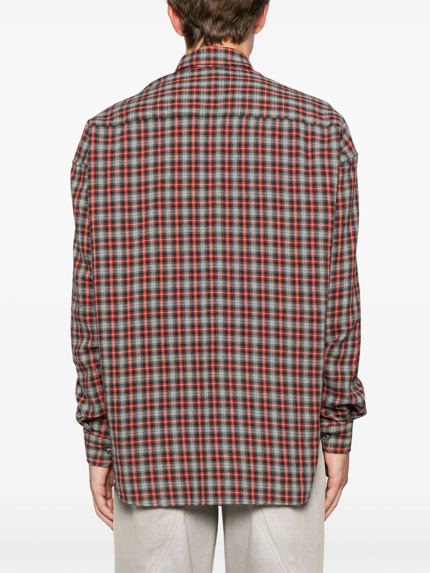 check-pattern shirt