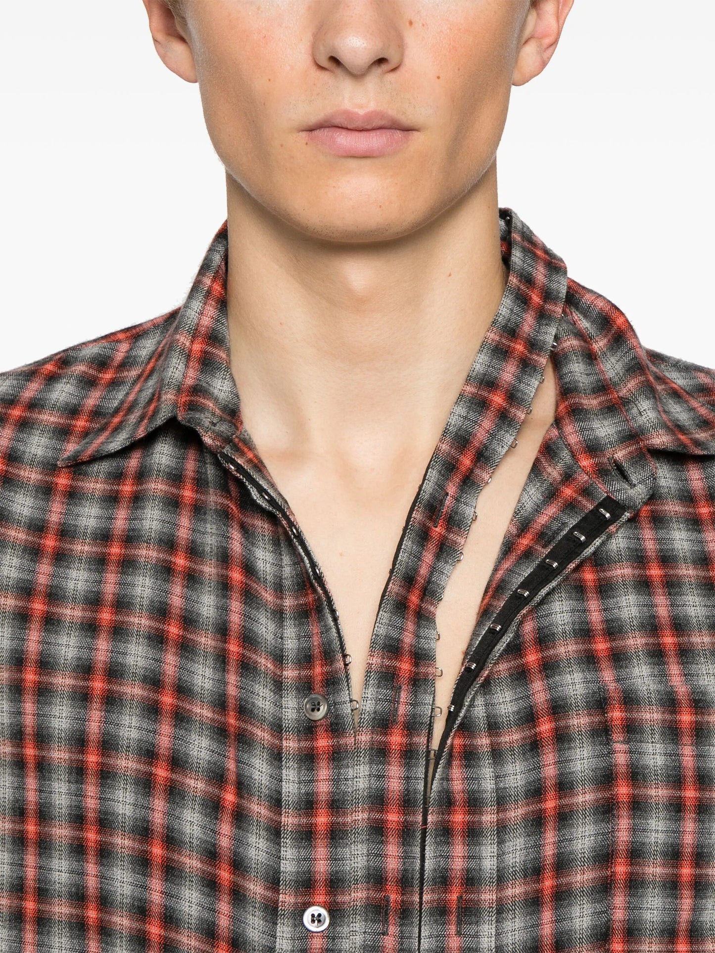 check-pattern shirt