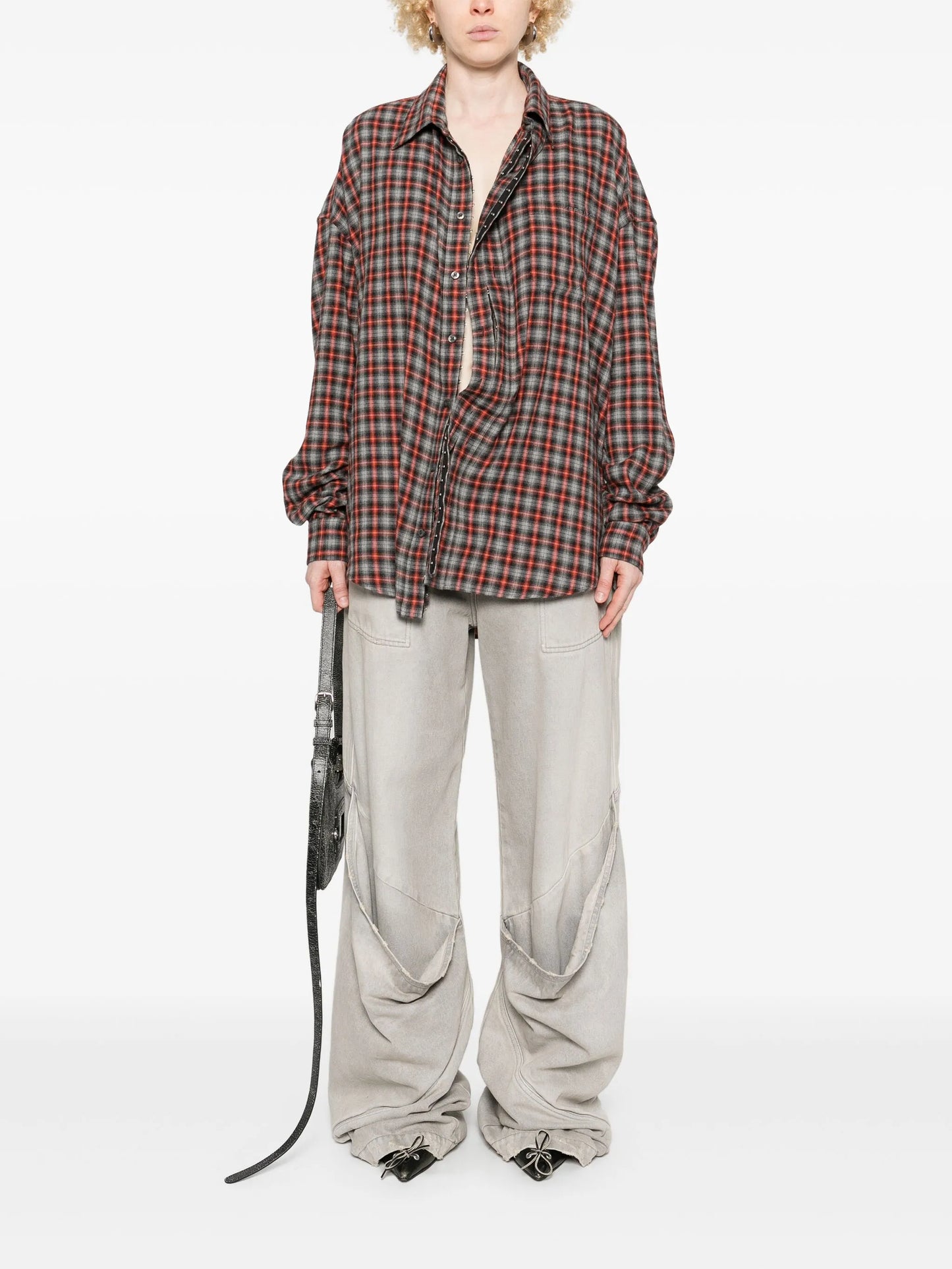check-pattern shirt