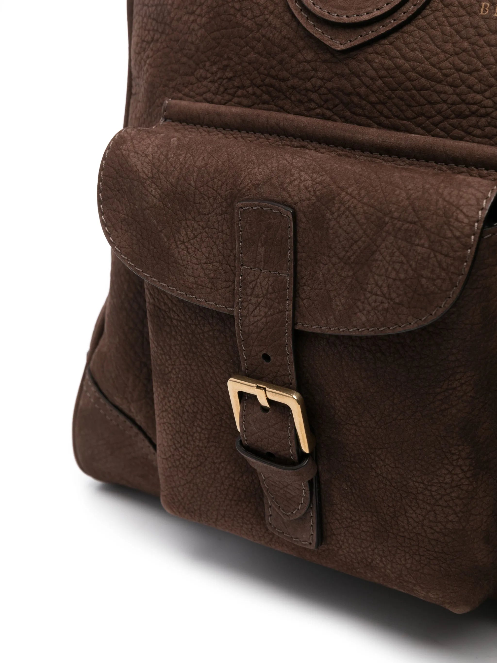logo-stamp leather weekend bag