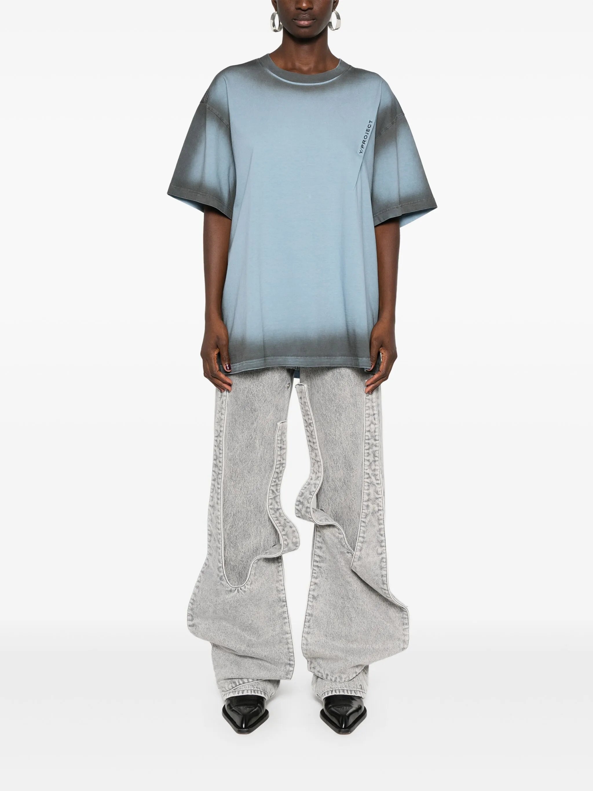 pinched logo T-shirt