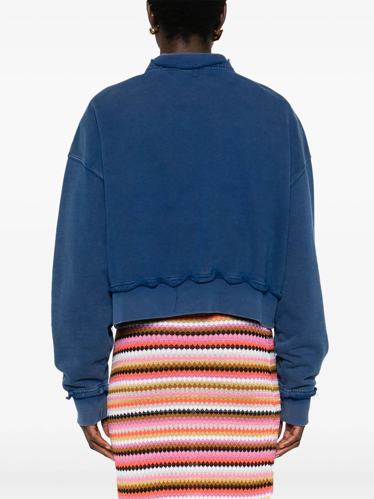 logo-patches cotton sweatshirt