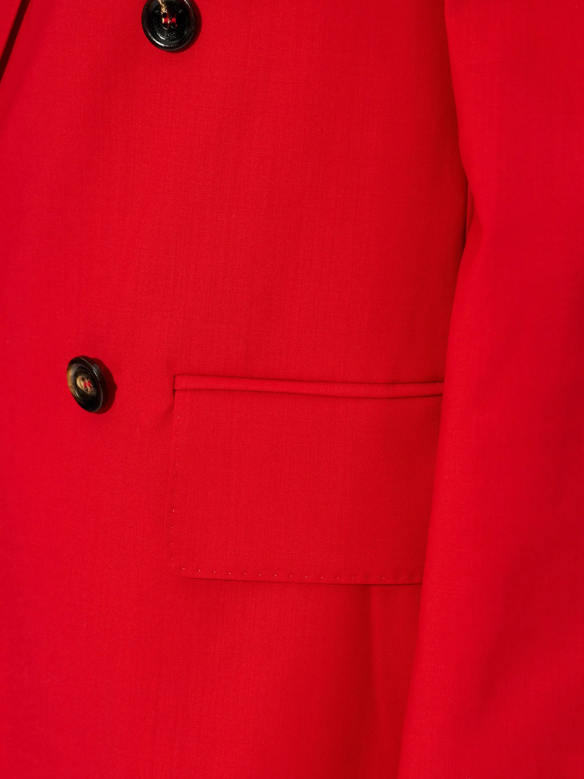 double-breasted virgin-wool blazer