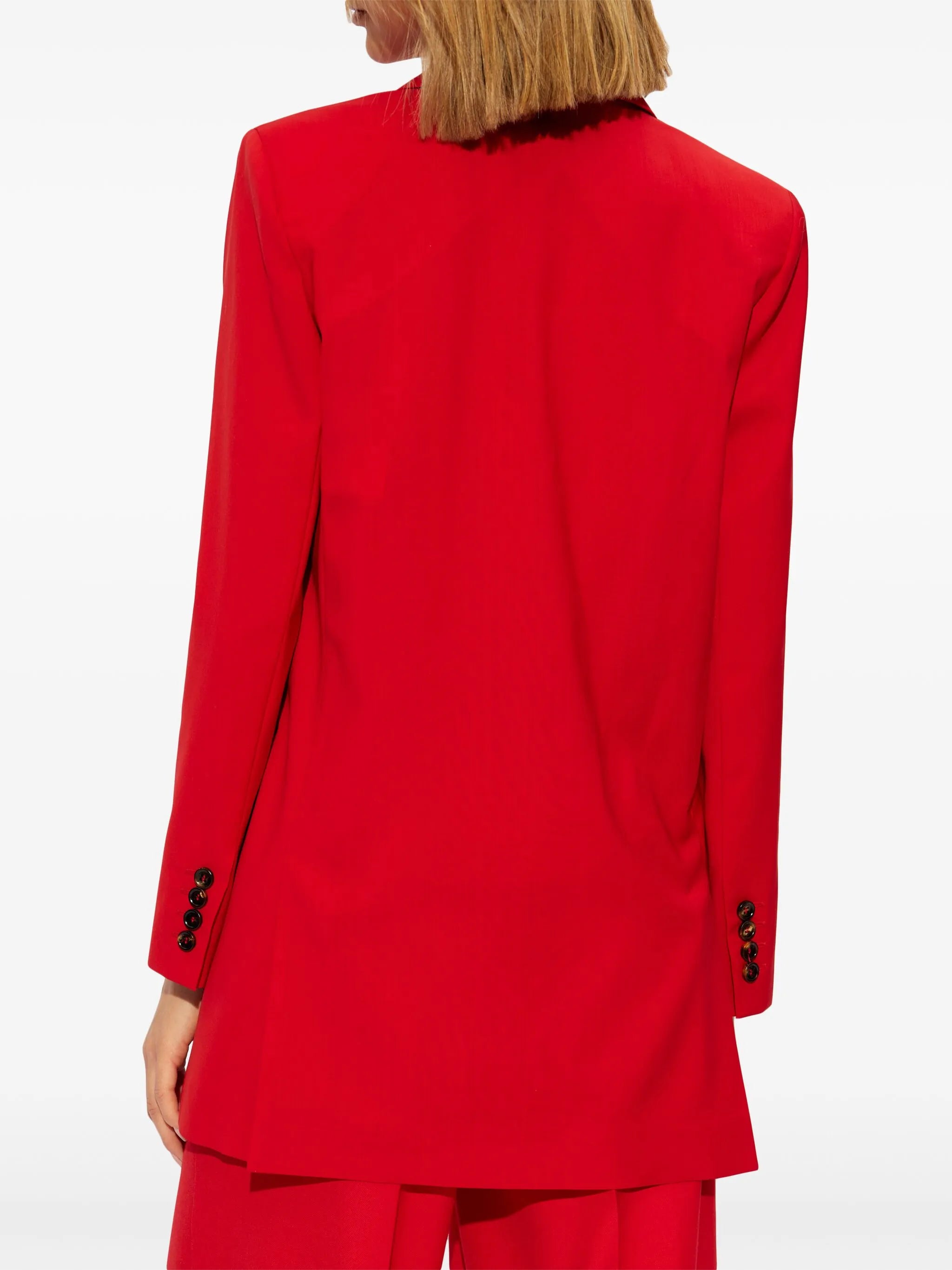 double-breasted virgin-wool blazer