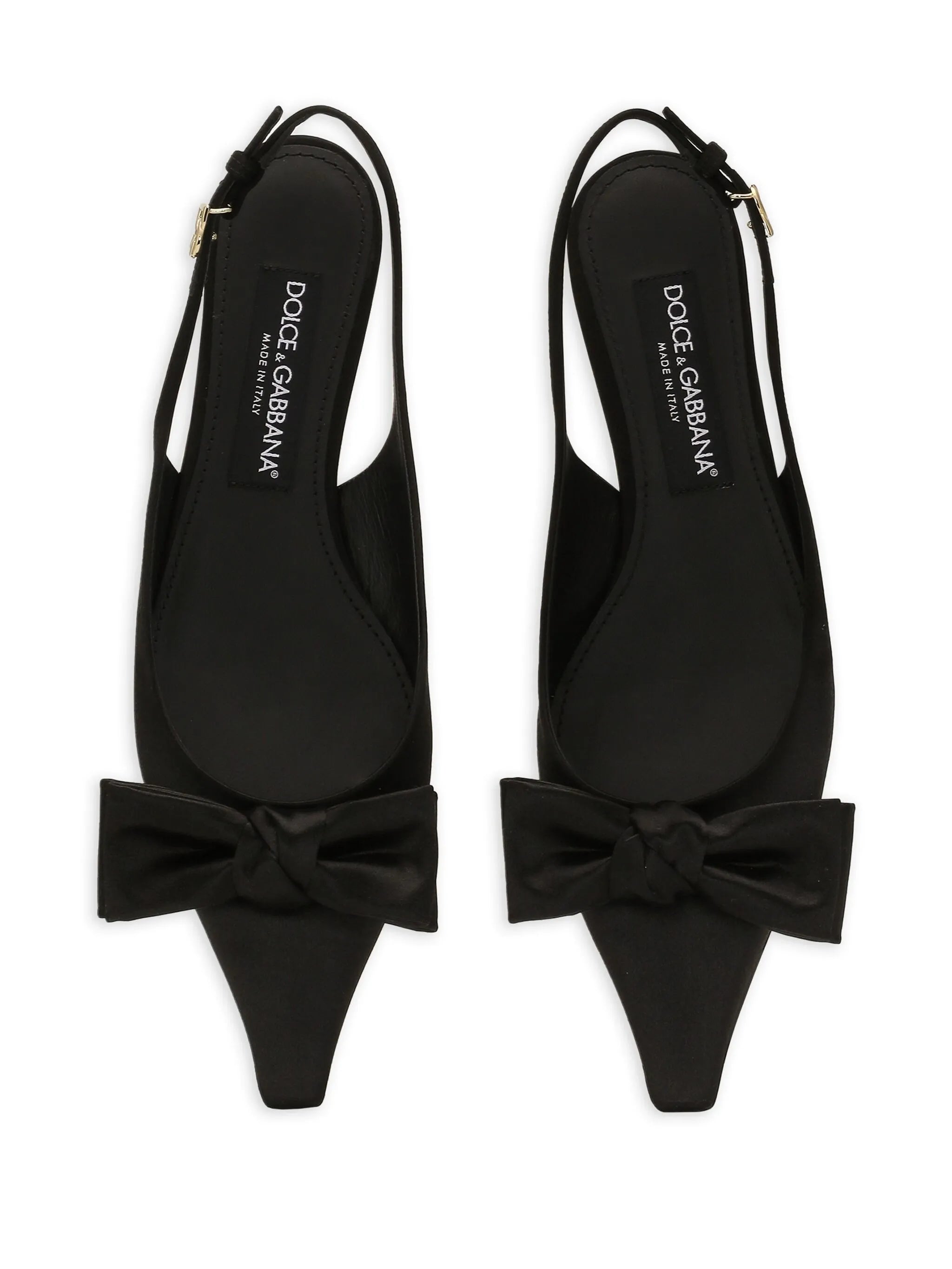 30mm Bow detailing slingback pumps
