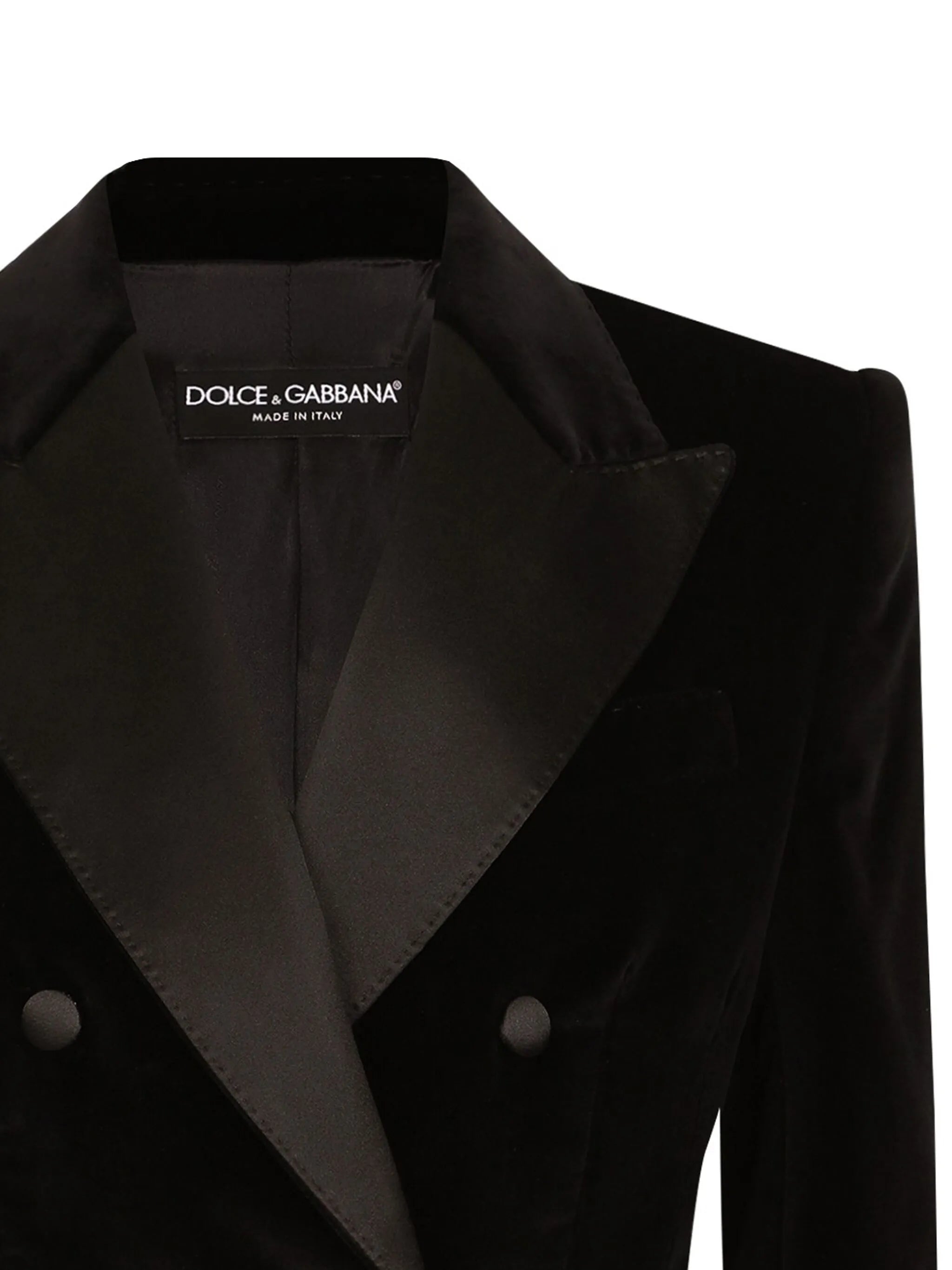 double-breasted cropped blazer