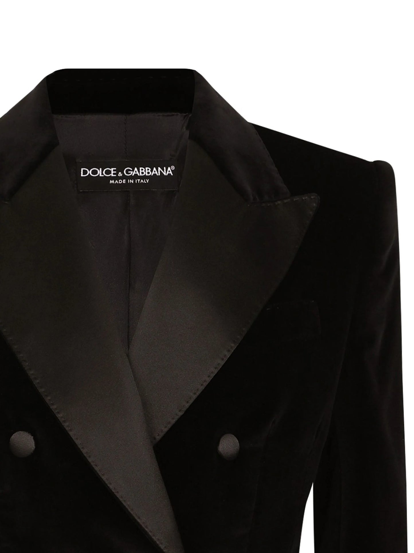 double-breasted cropped blazer