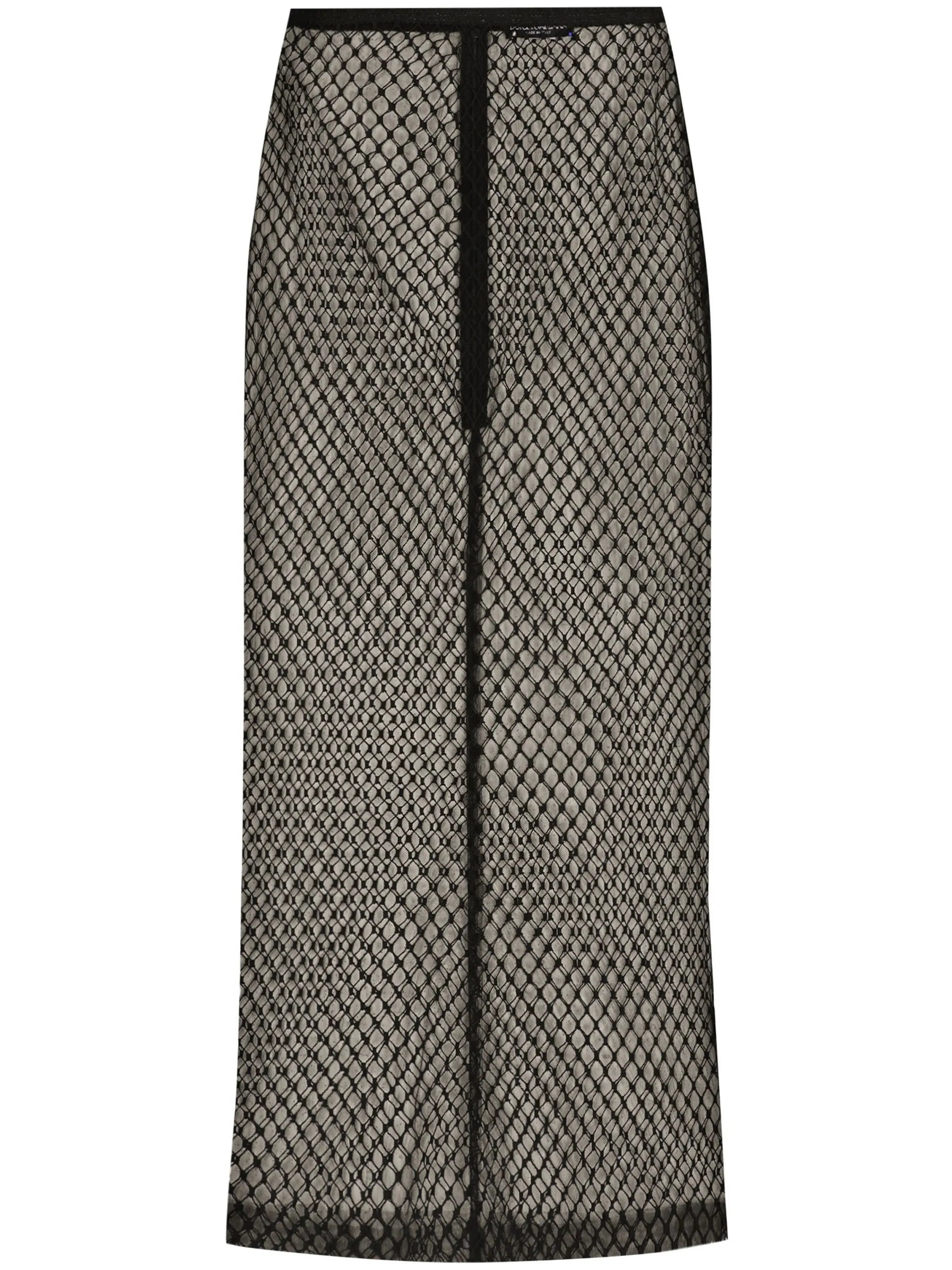 mesh pencil skirt