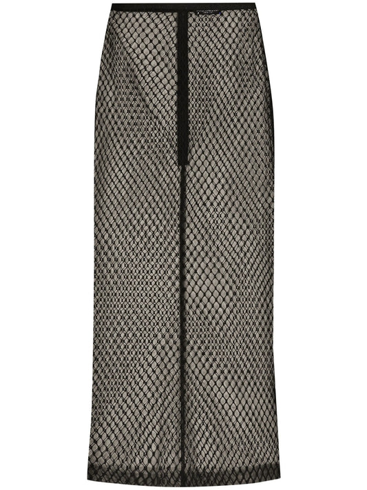 mesh pencil skirt