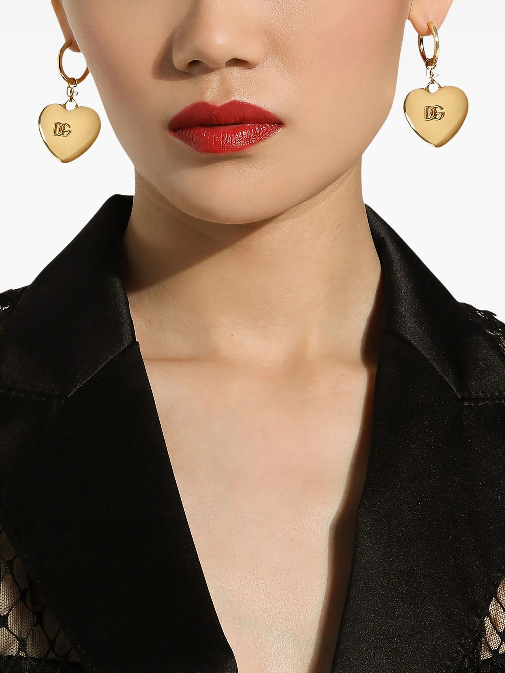 DG heart dangle earrings