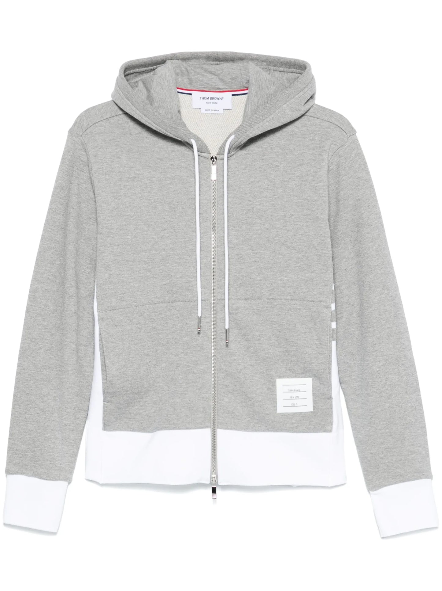 4-Bar stripe zip-up hoodie