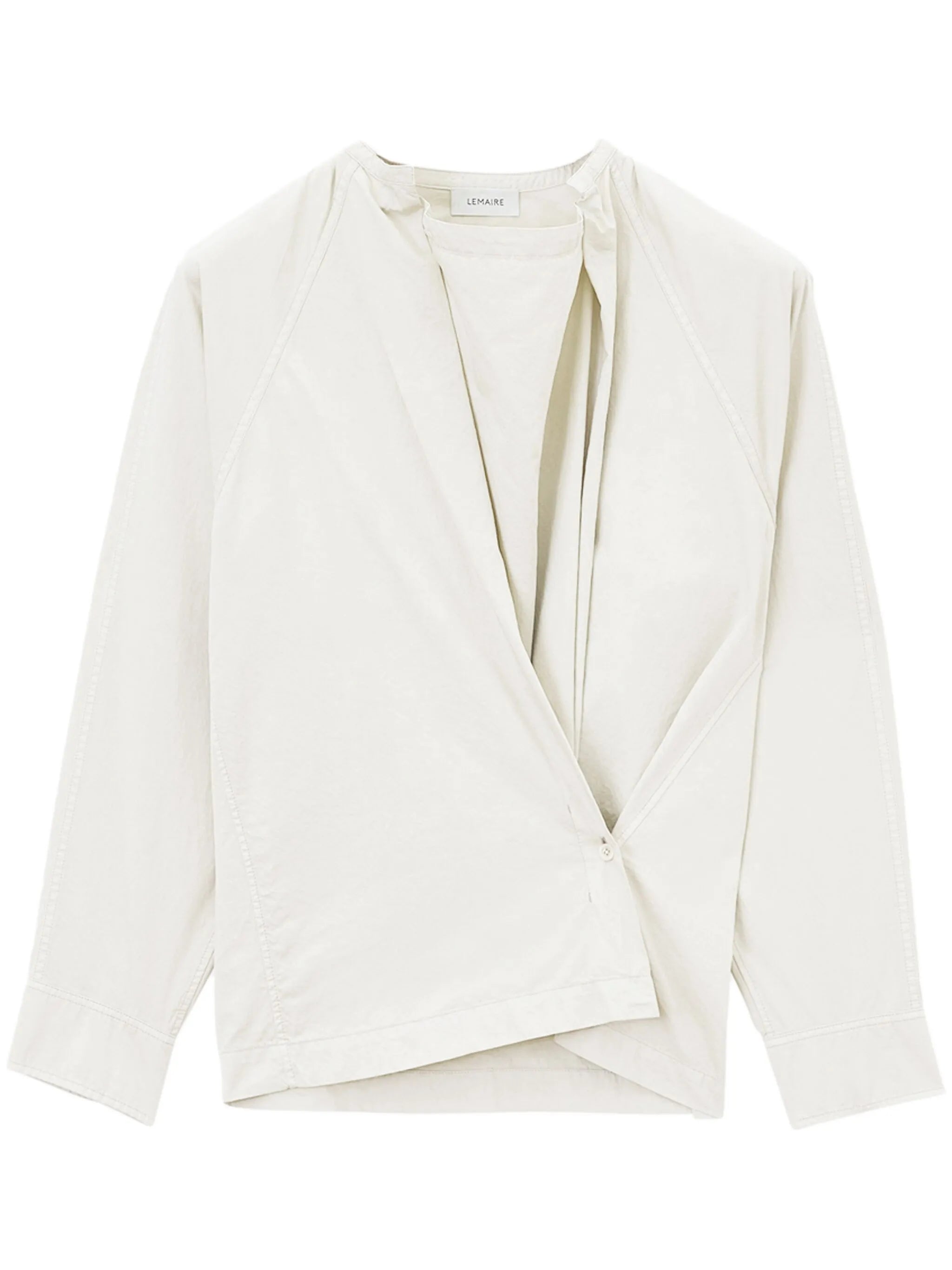 twisted long-sleeved shirt