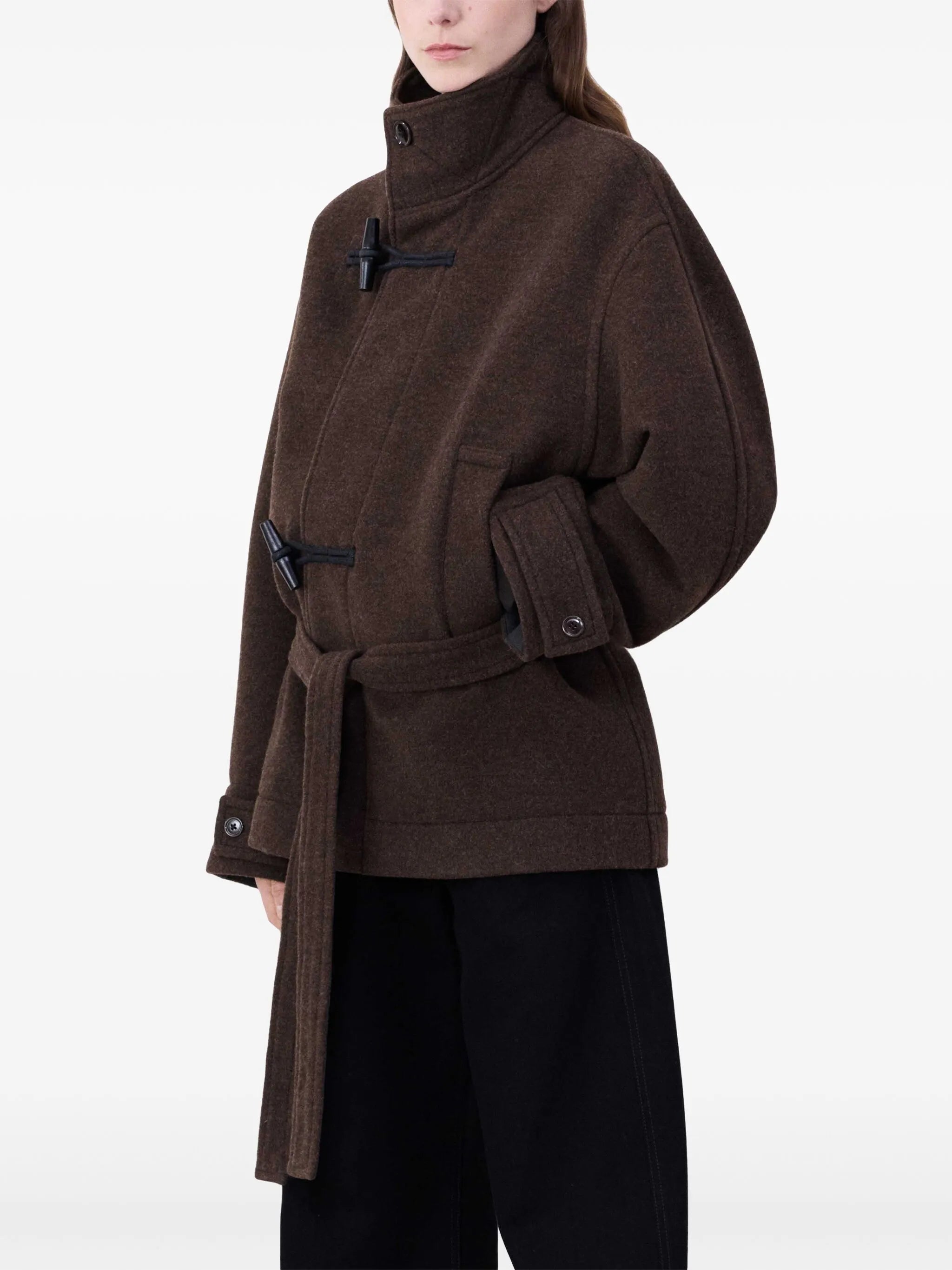 funnel neck duffle coat